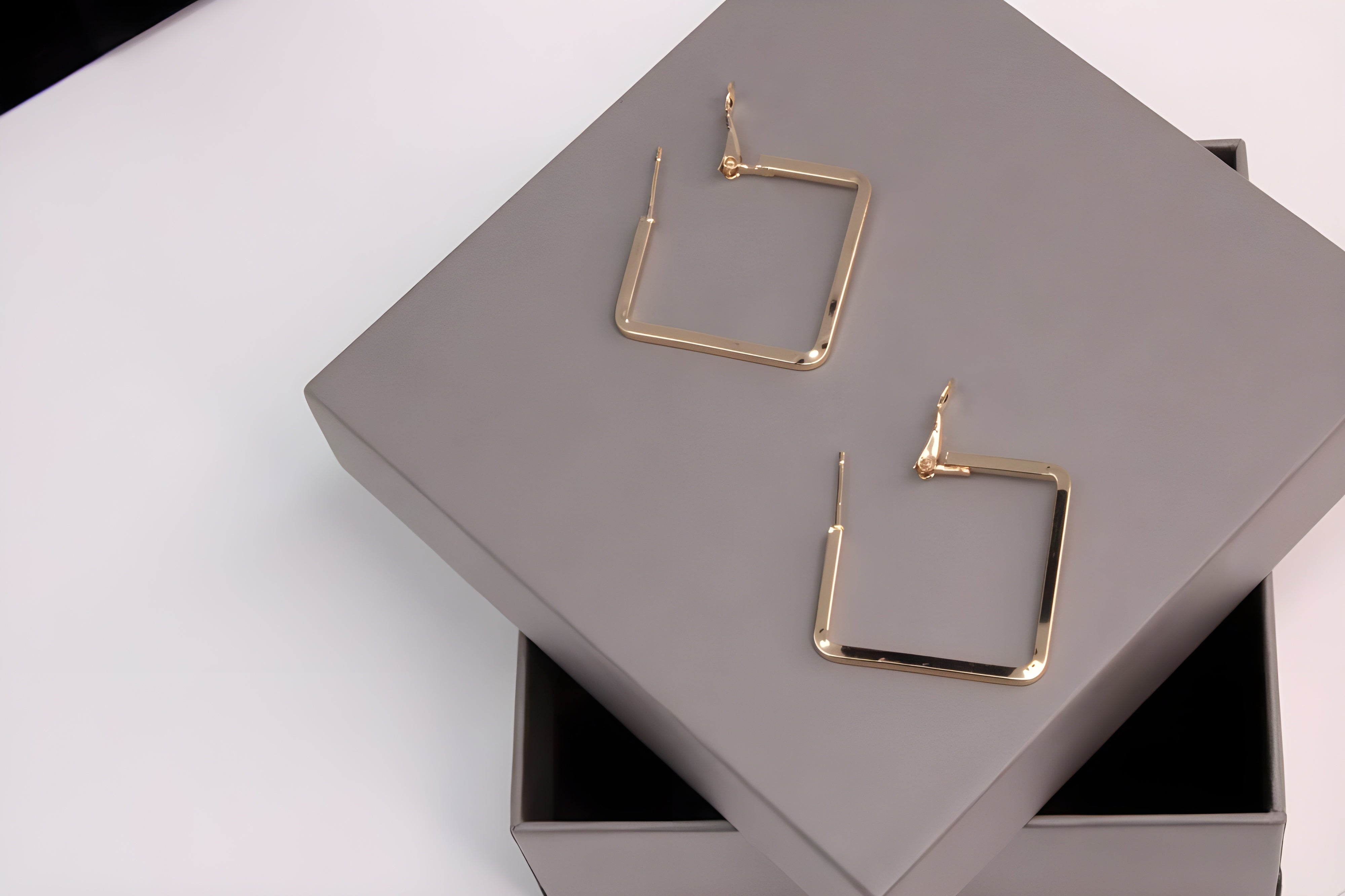 Square Luxe Hoop Earrings