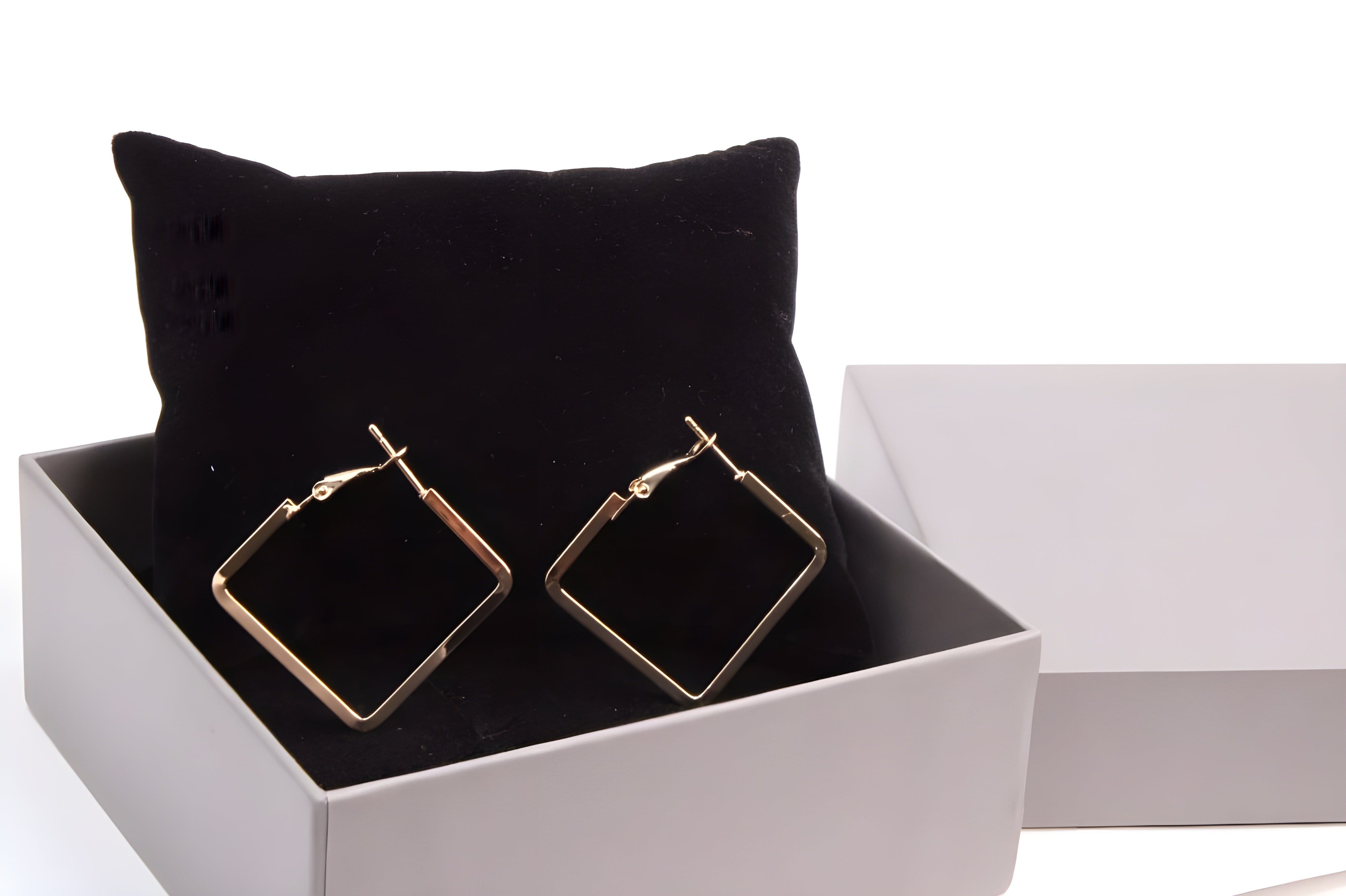 Square Luxe Hoop Earrings