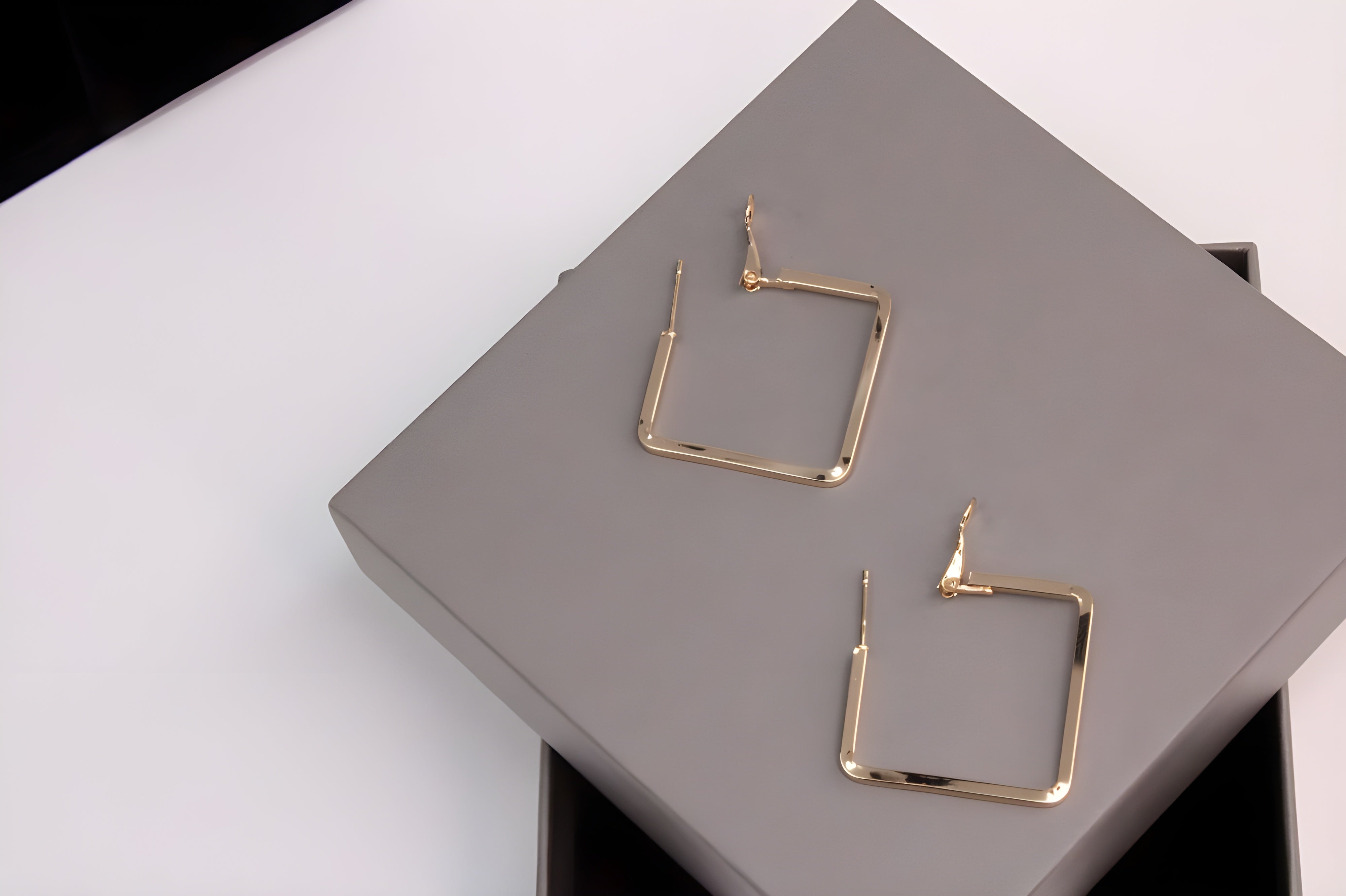Square Luxe Hoop Earrings