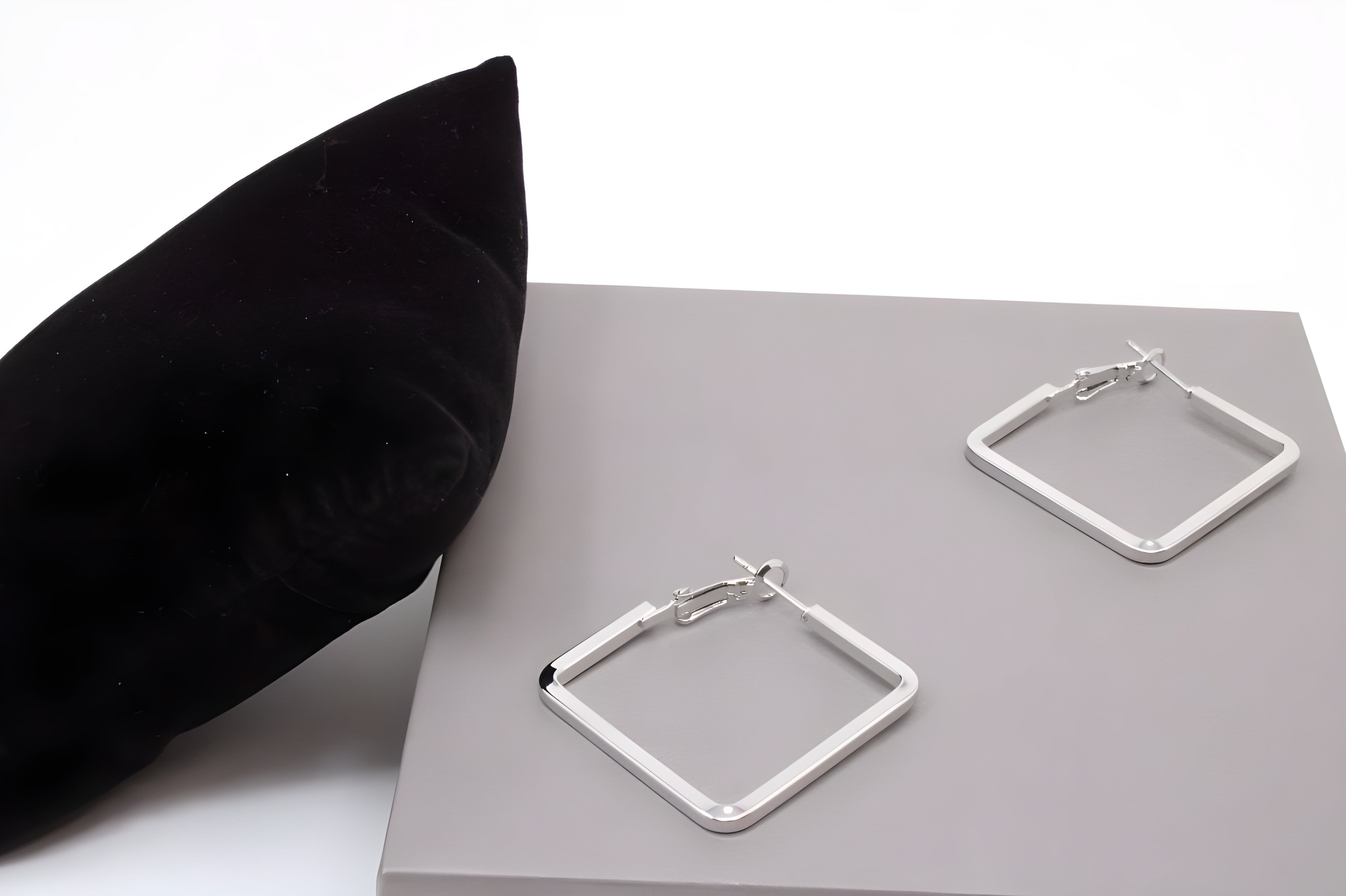 Square Luxe Hoop Earrings