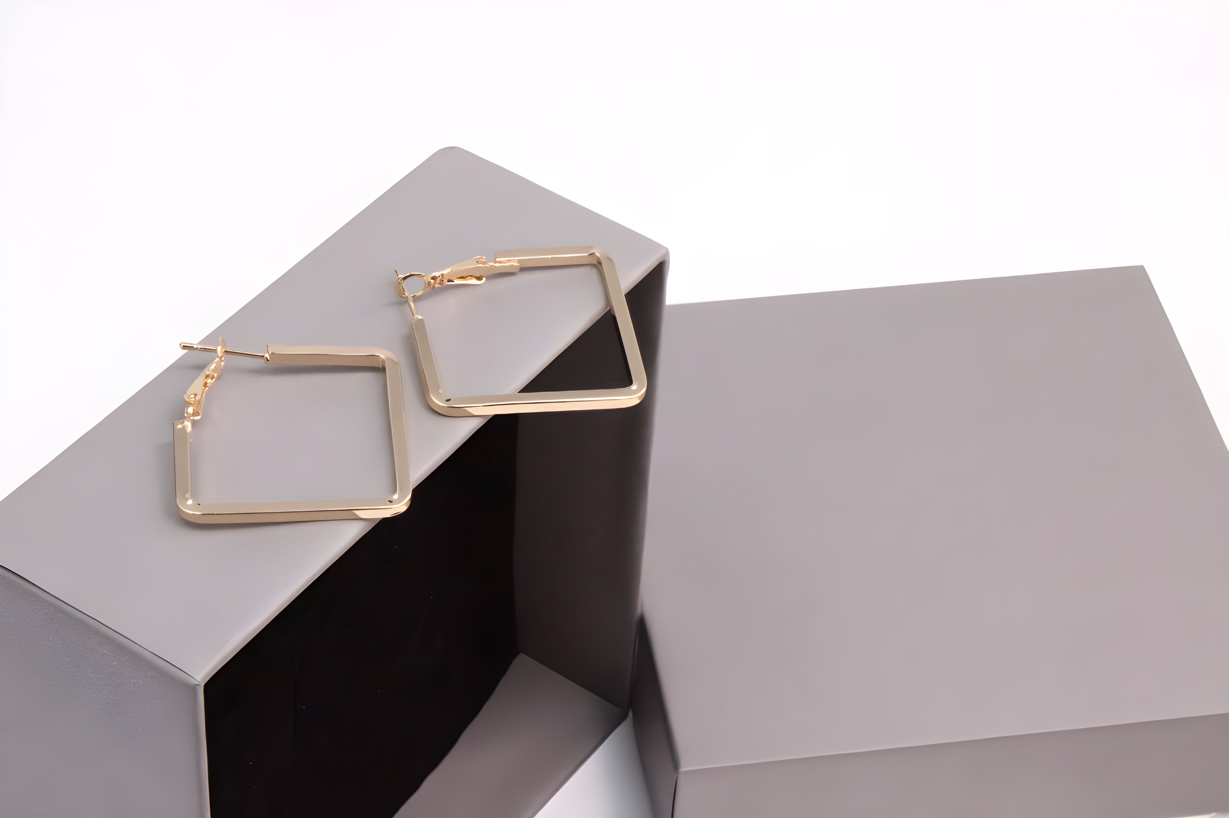 Square Luxe Hoop Earrings