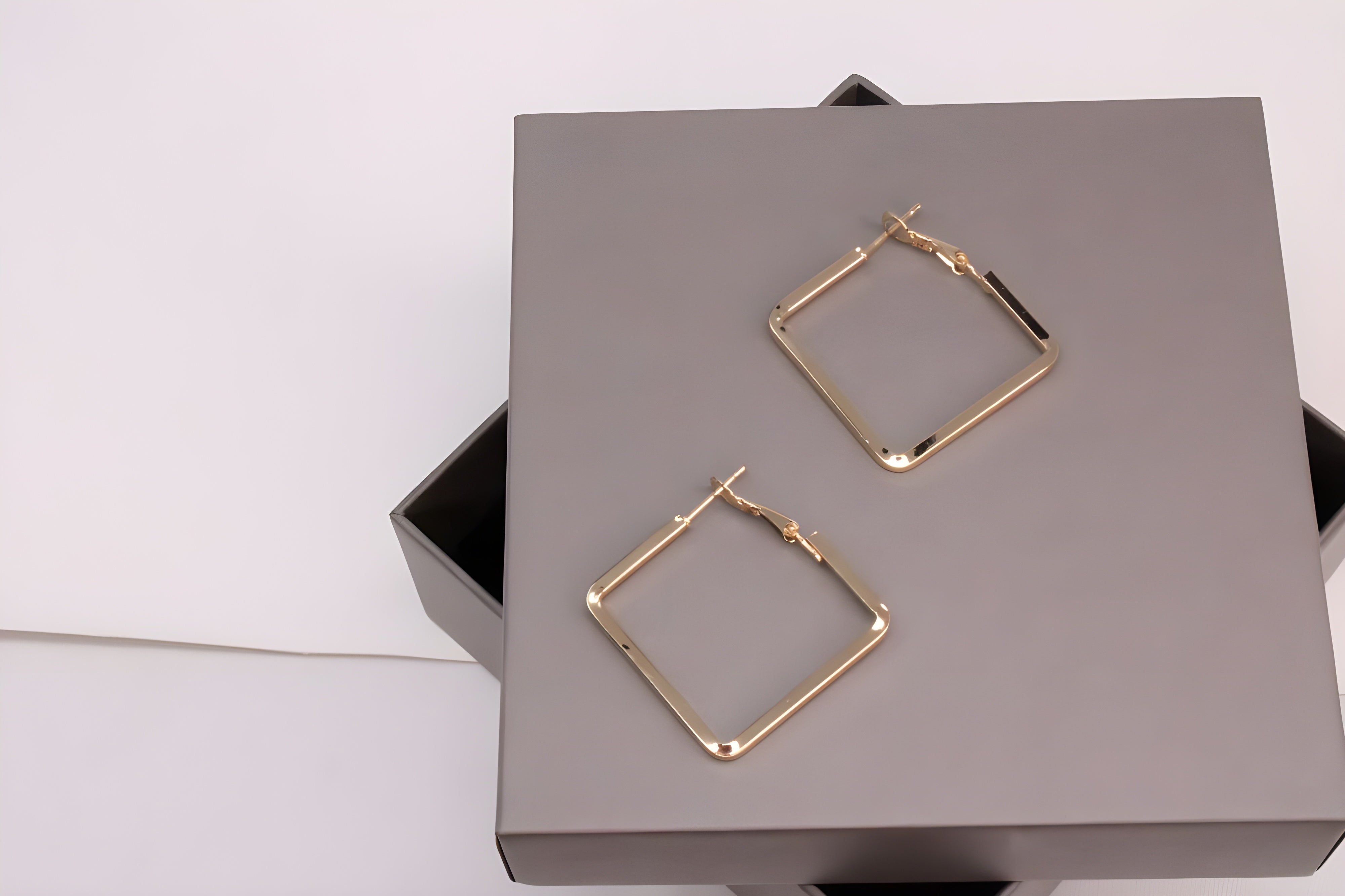 Square Luxe Hoop Earrings