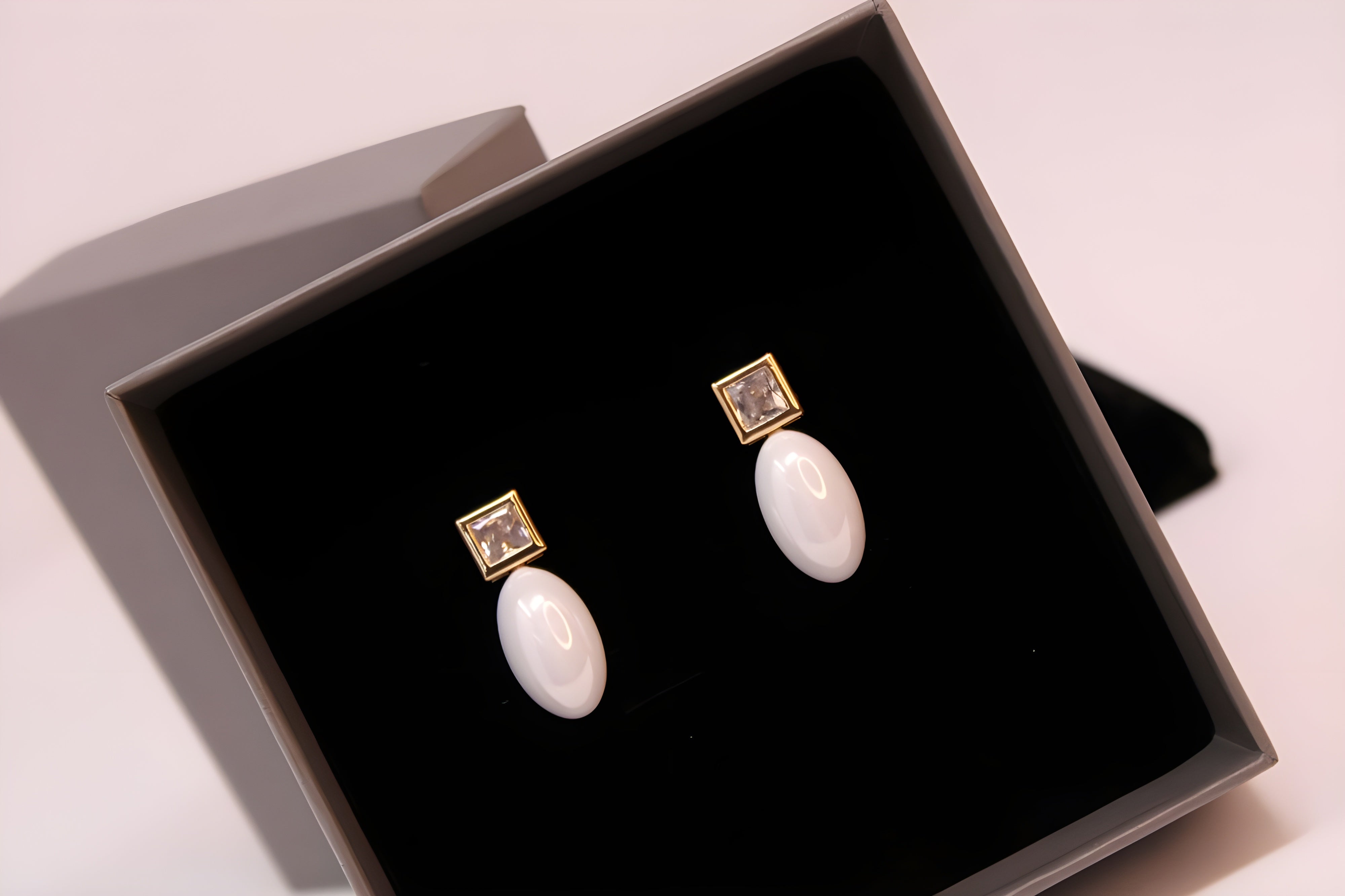 Artificial Pearl Radiance Drop Earrings