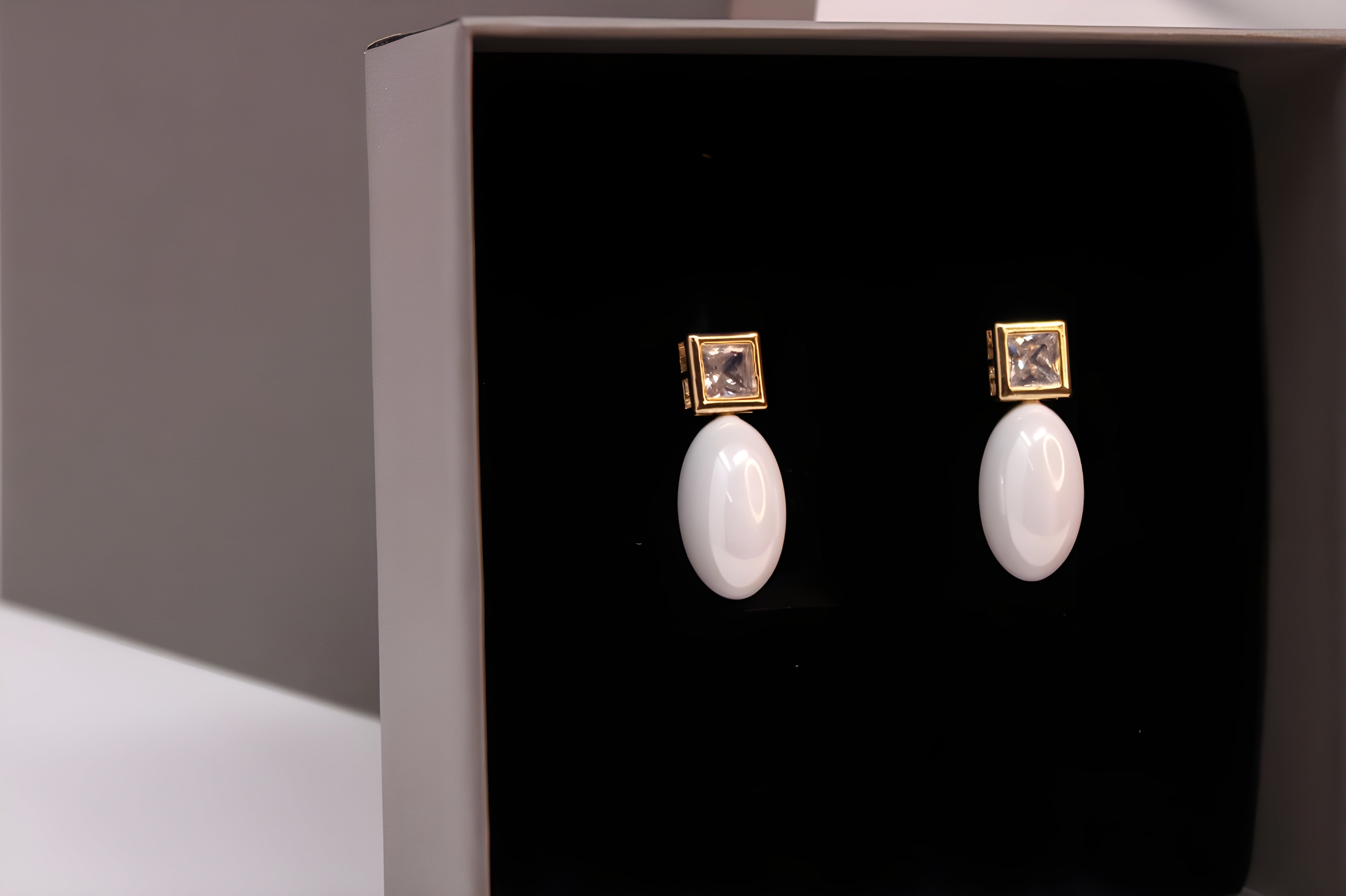 Artificial Pearl Radiance Drop Earrings