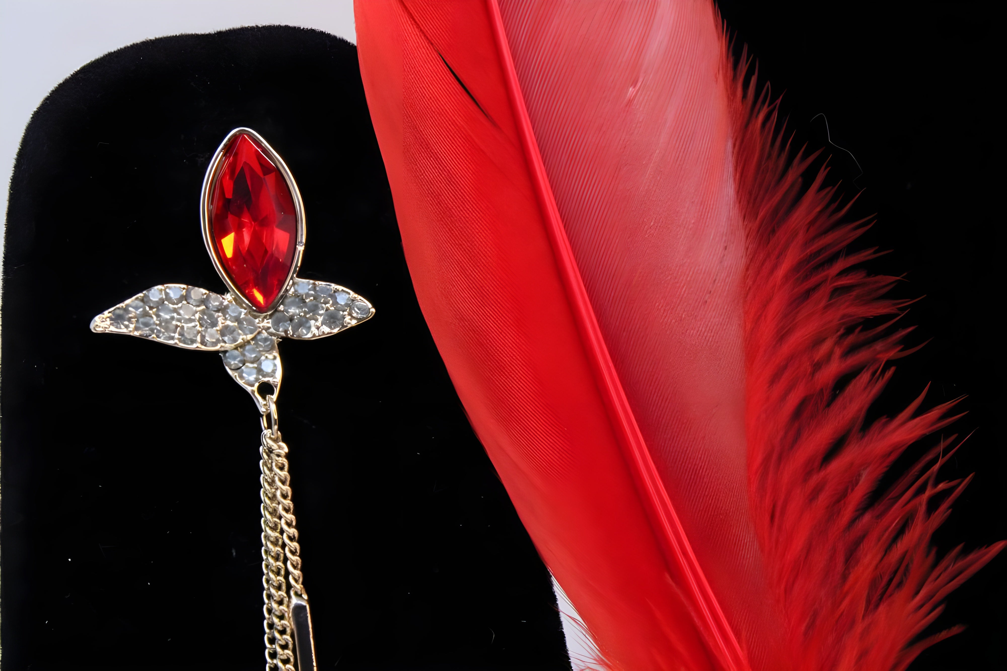 Red Ruby Glow Artificial Diamond Earrings