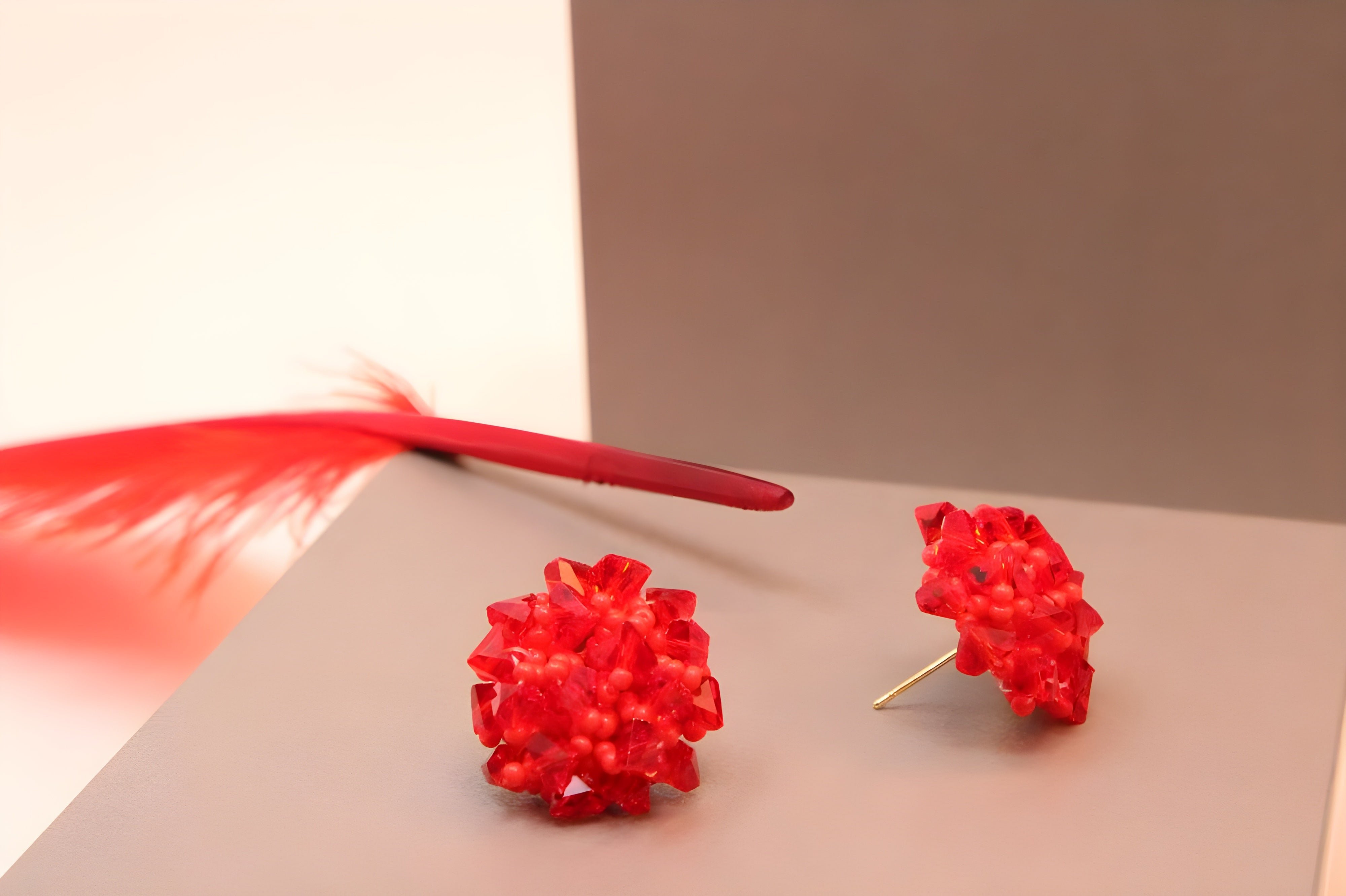 Blossom Burst Colorful Petal Studs