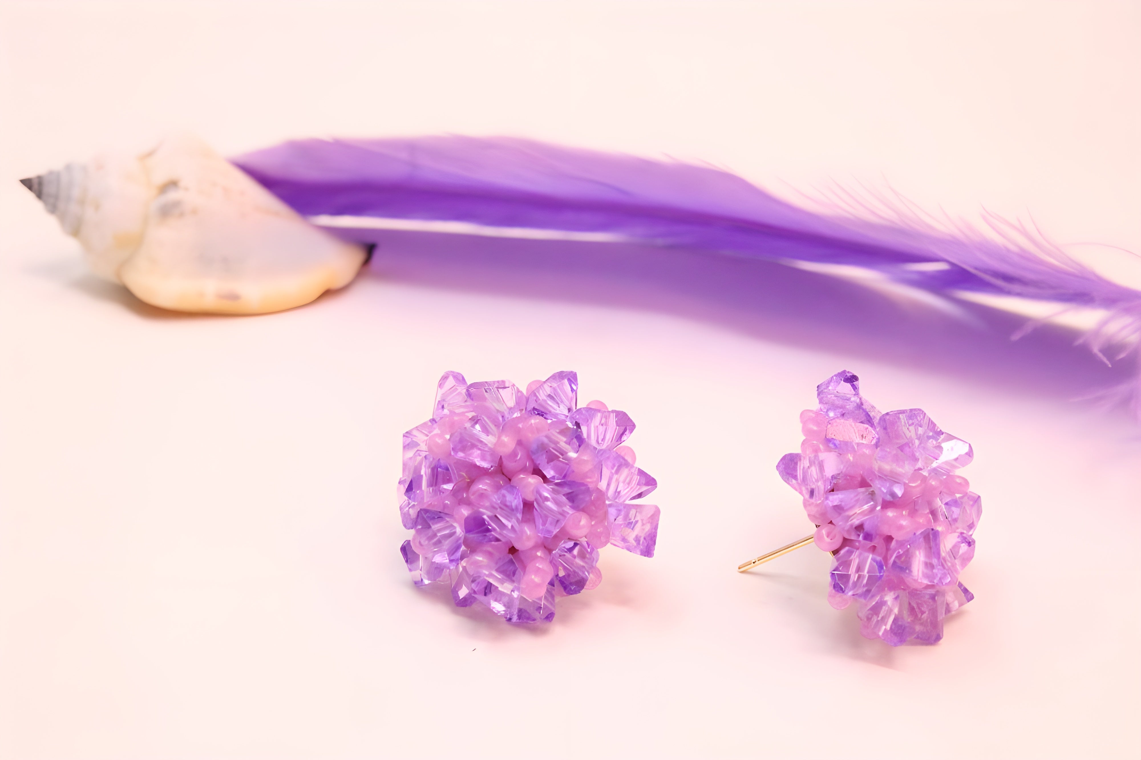 Blossom Burst Colorful Petal Studs