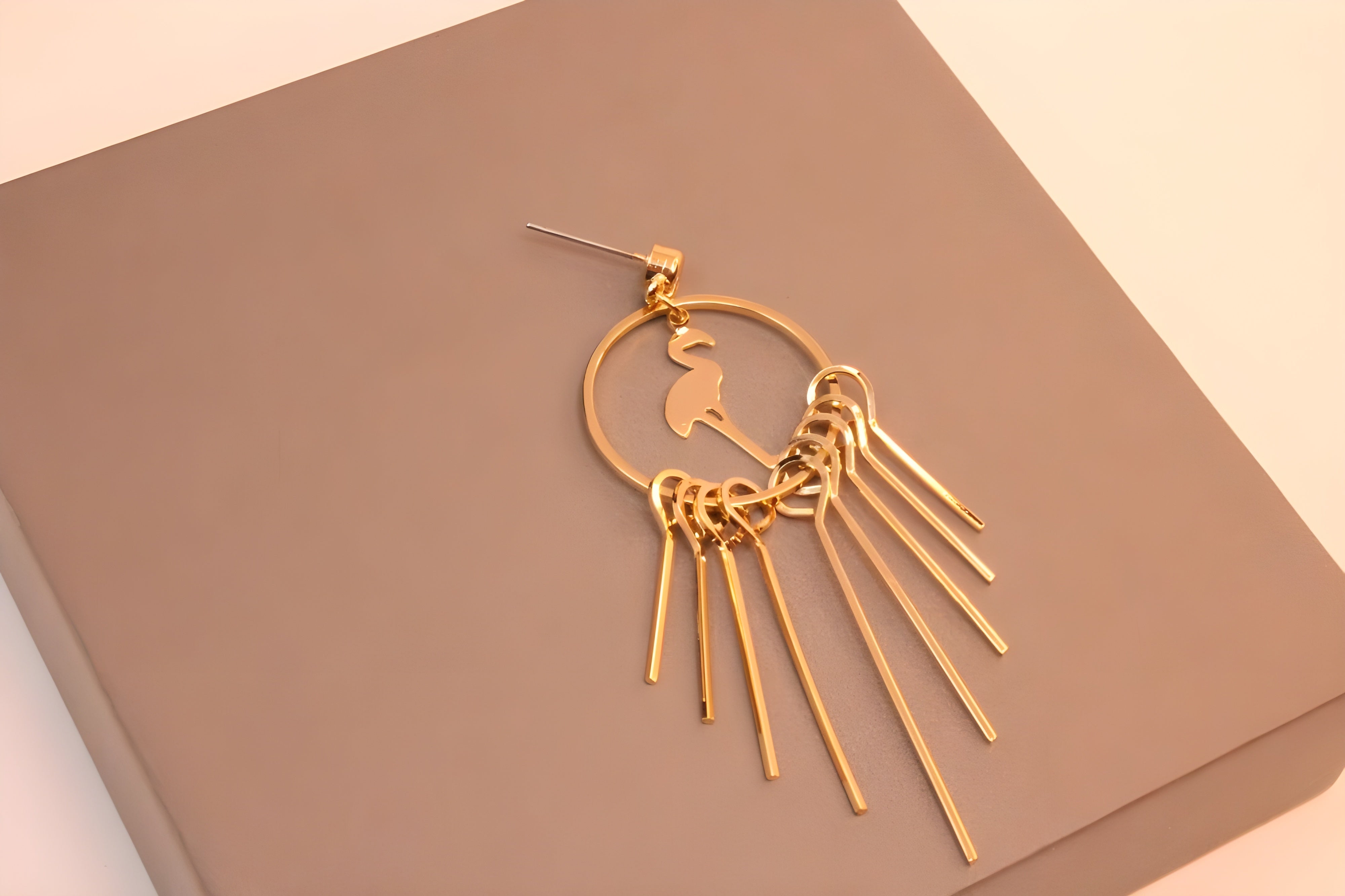 Geo Glam Gilded Dangler Earrings