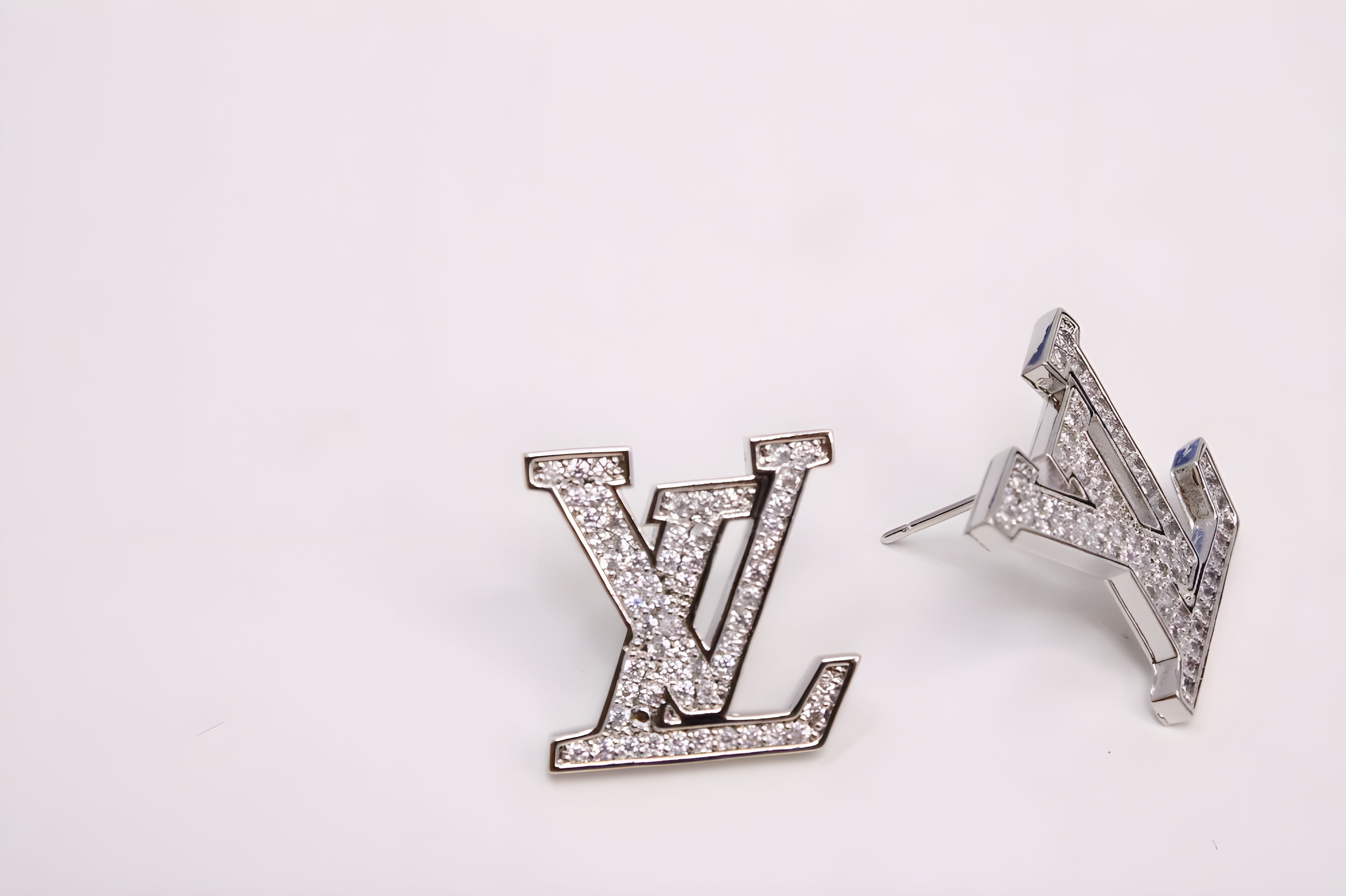 Luxe Spark LV Shaped Earrings