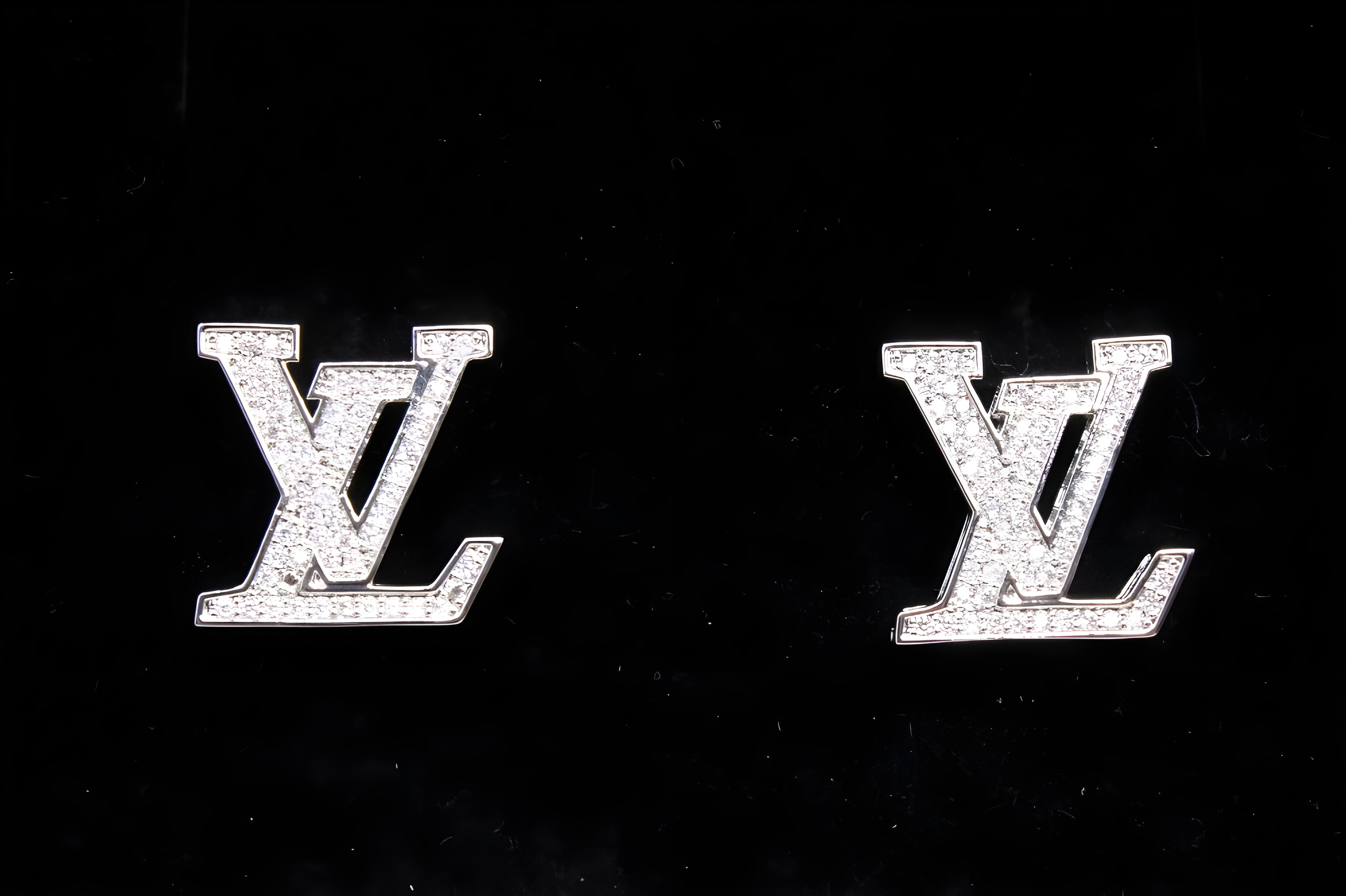 Luxe Spark LV Shaped Earrings