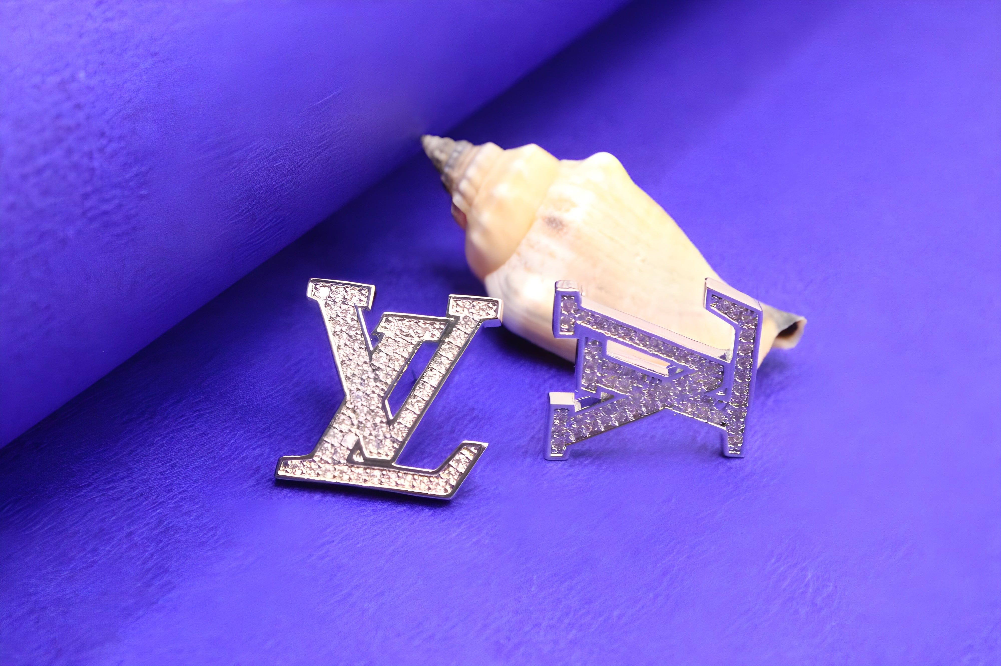 Luxe Spark LV Shaped Earrings
