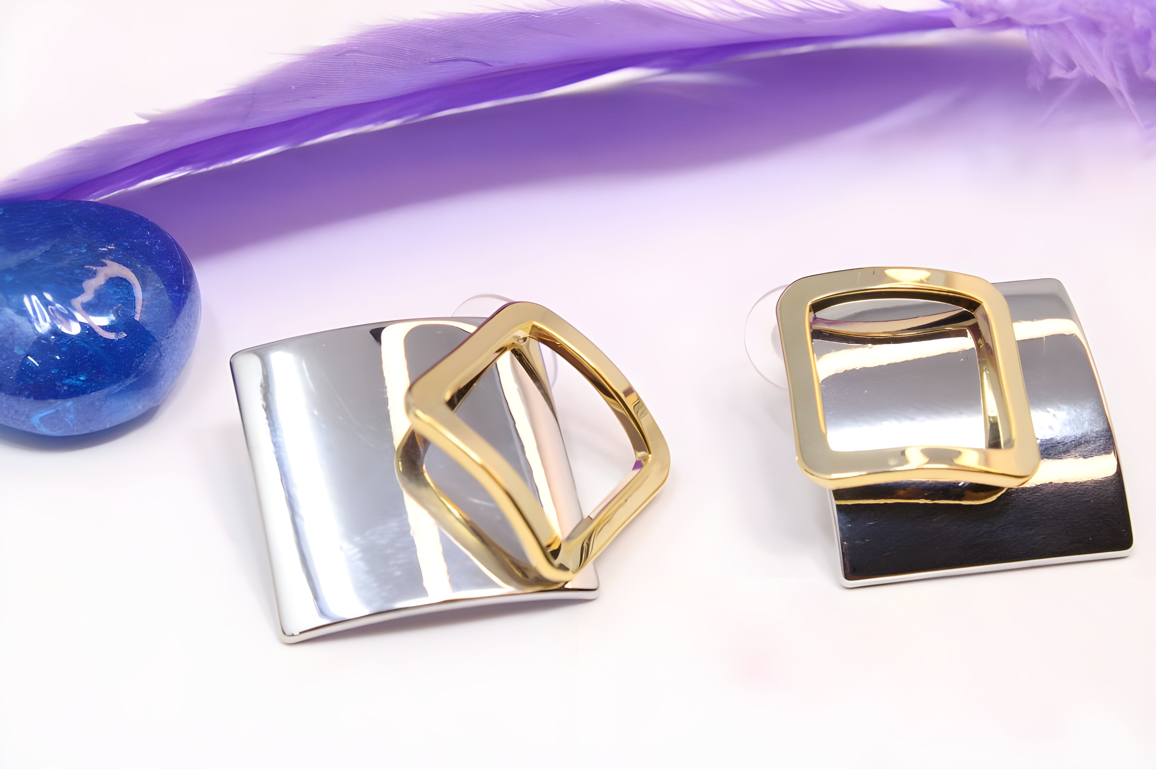 Artificial Golden Radiance Earrings