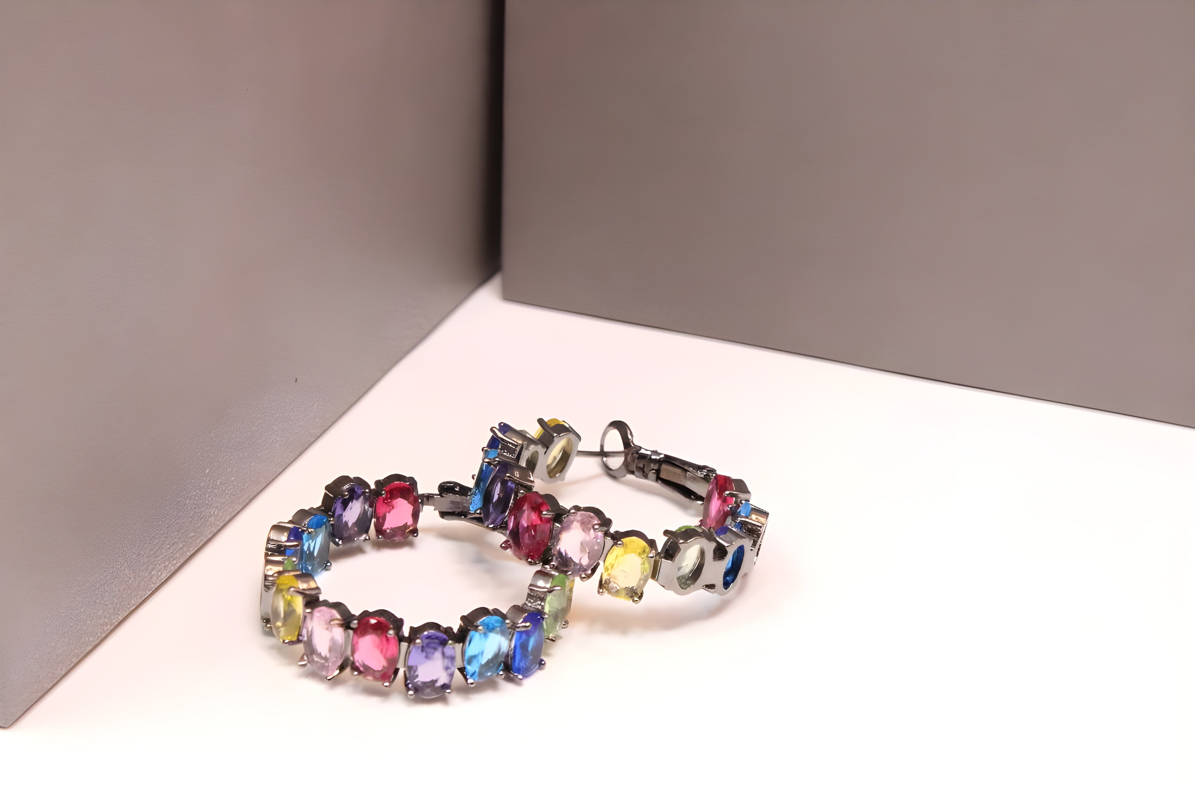 Vivid Glow Huggie Hoop Earrings