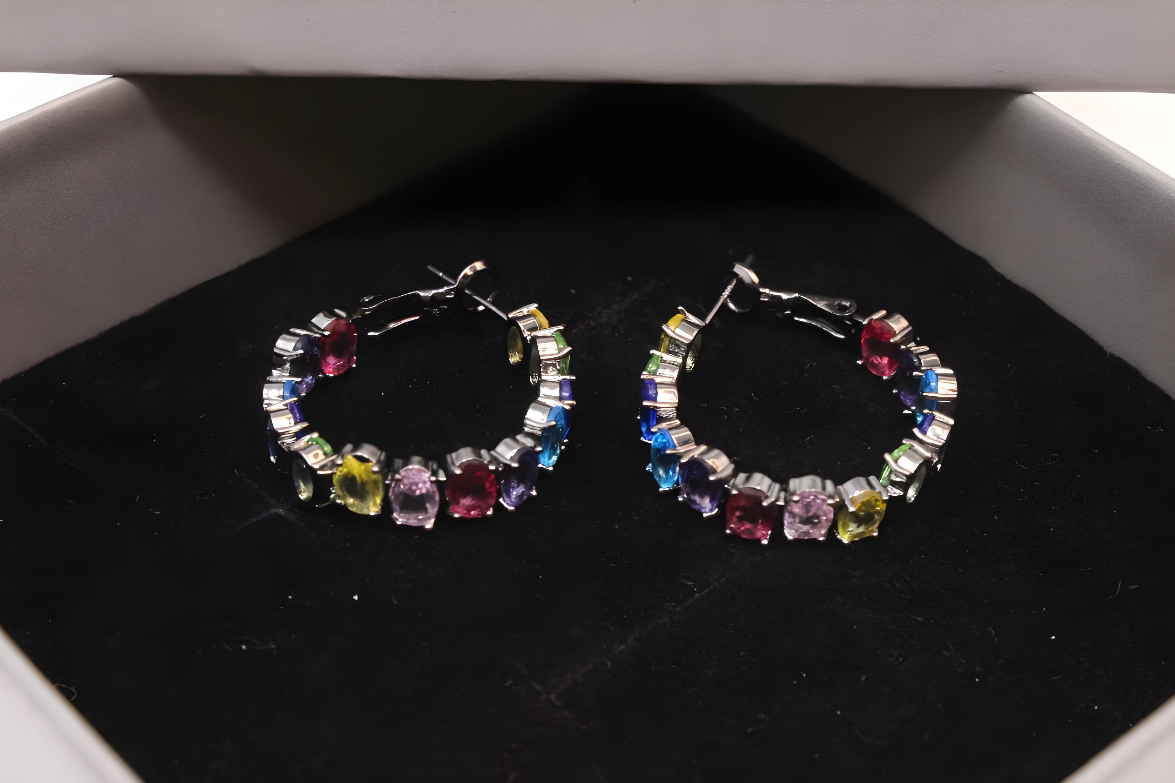 Vivid Glow Huggie Hoop Earrings