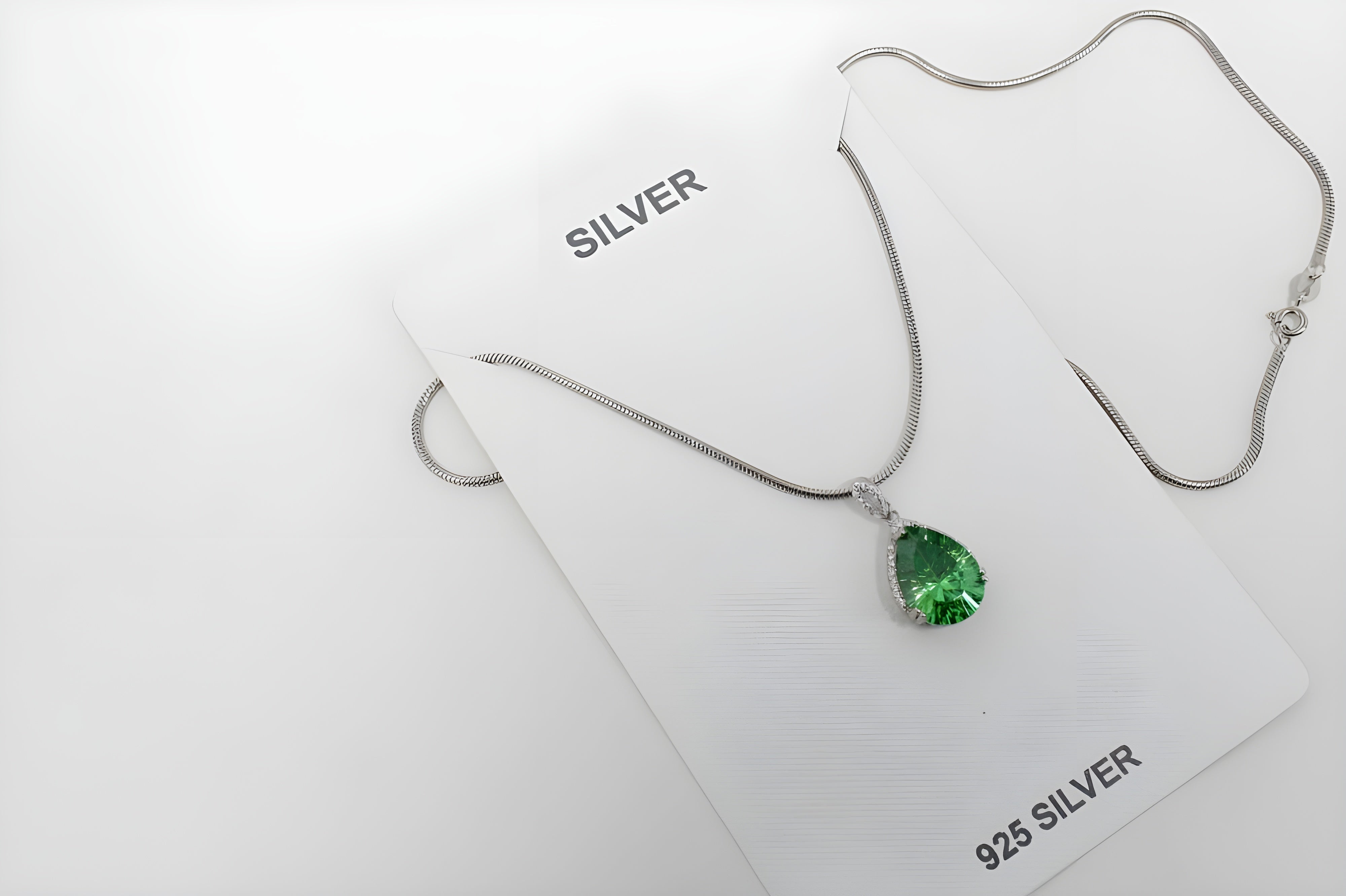 Blush Serenity Teardrop Pendant with VeeLux Crystal Accents