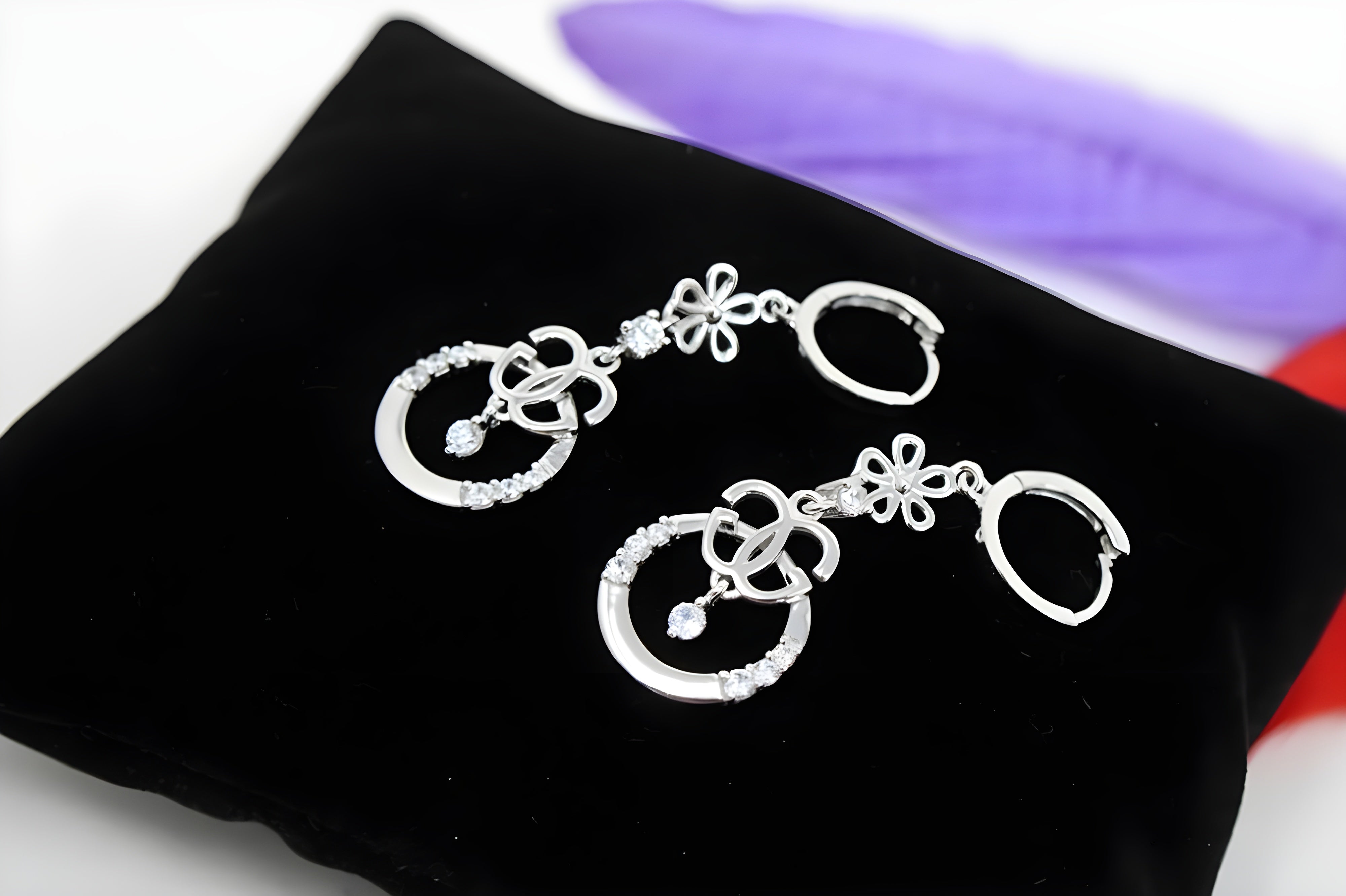 Whispering Silver Symphony Earrings