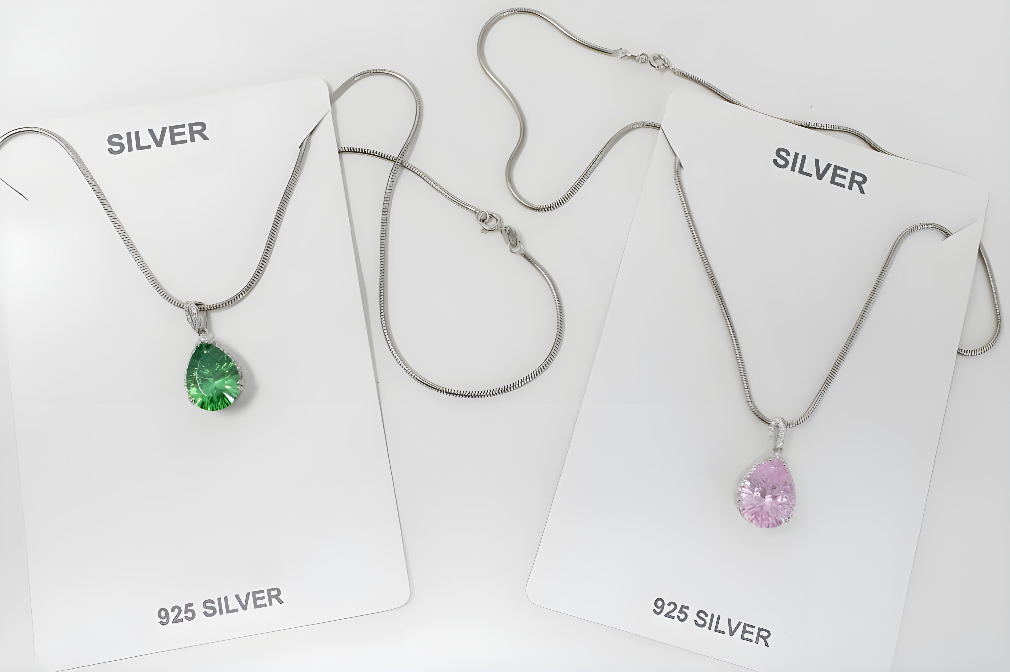 Blush Serenity Teardrop Pendant with VeeLux Crystal Accents