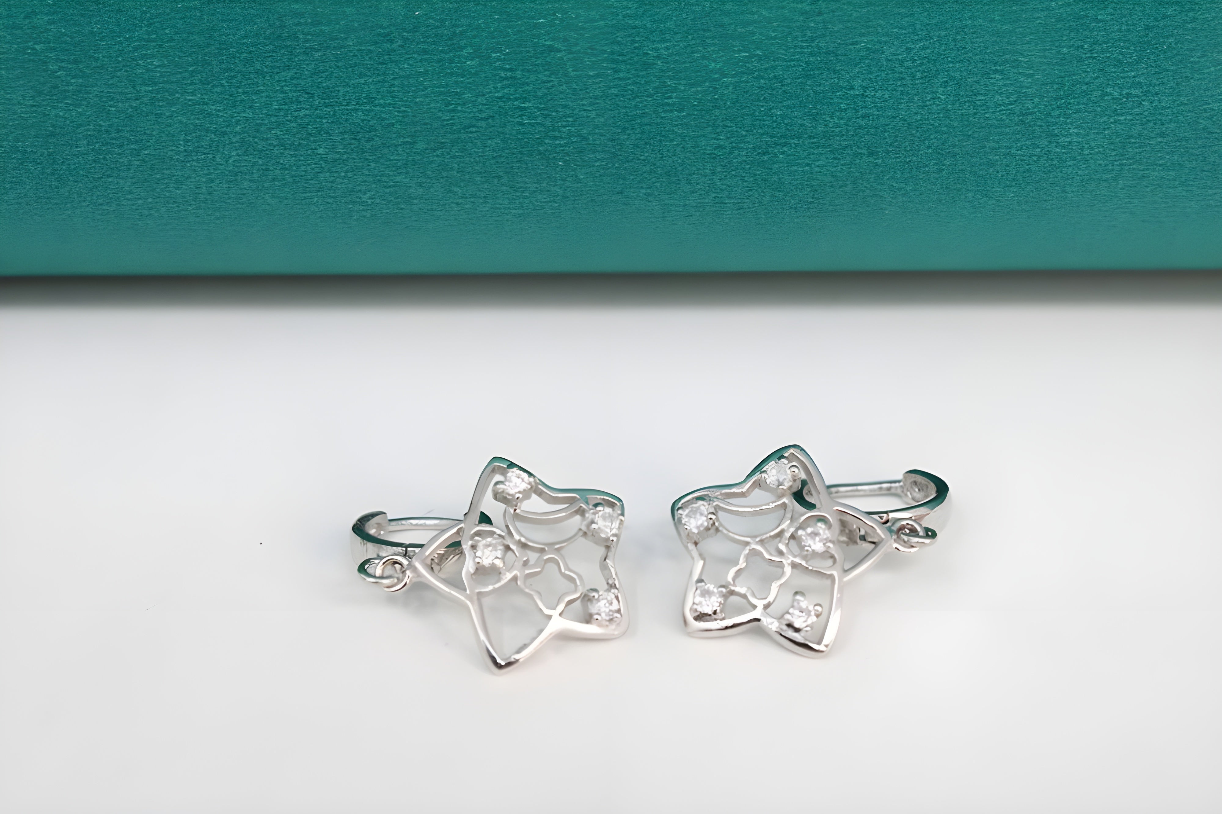 Whimsy Crystalin Sterling Silver Salver Earrings