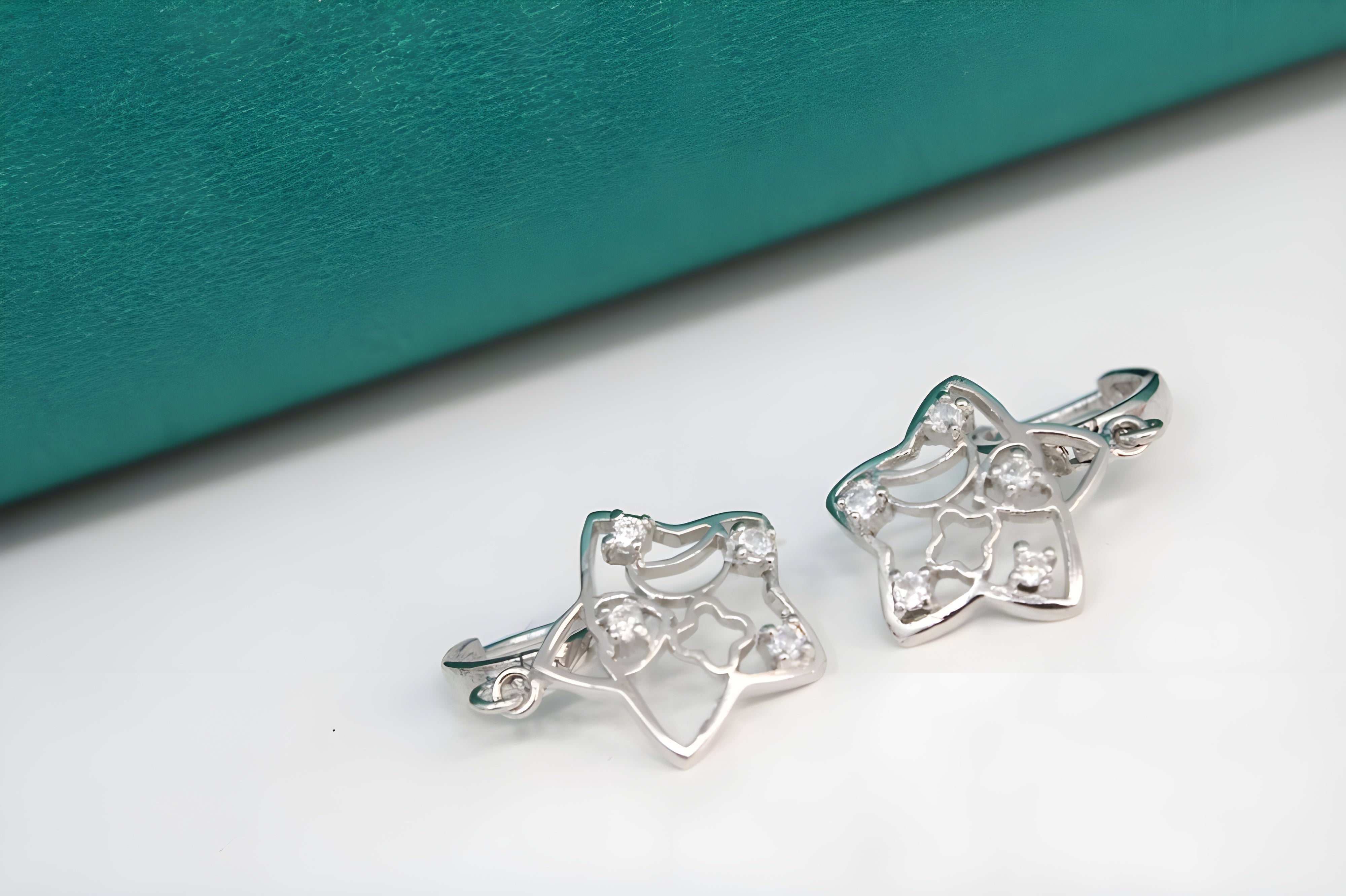 Whimsy Crystalin Sterling Silver Salver Earrings