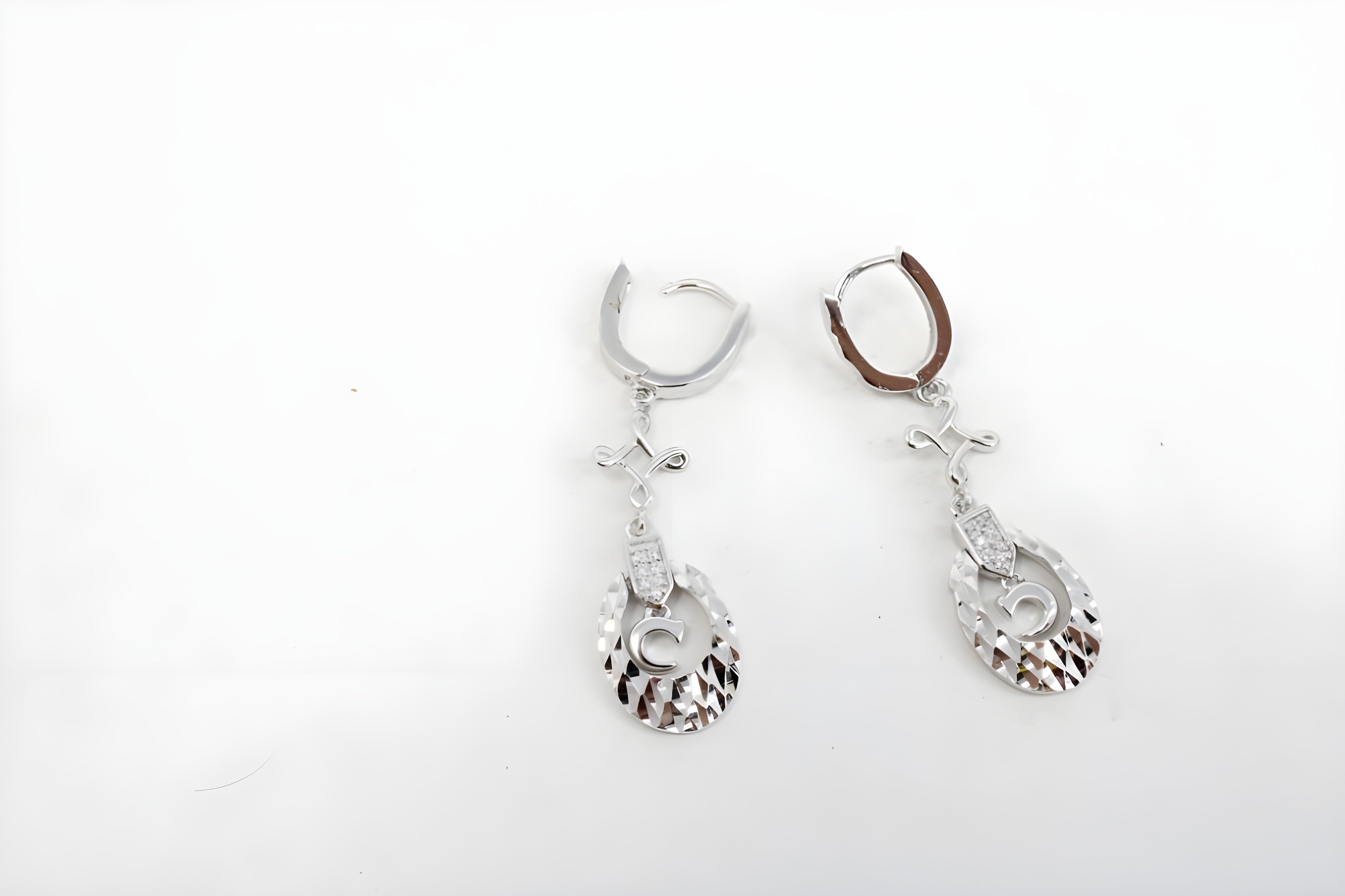 Artisan Glint Sterling Silver Salver Earrings