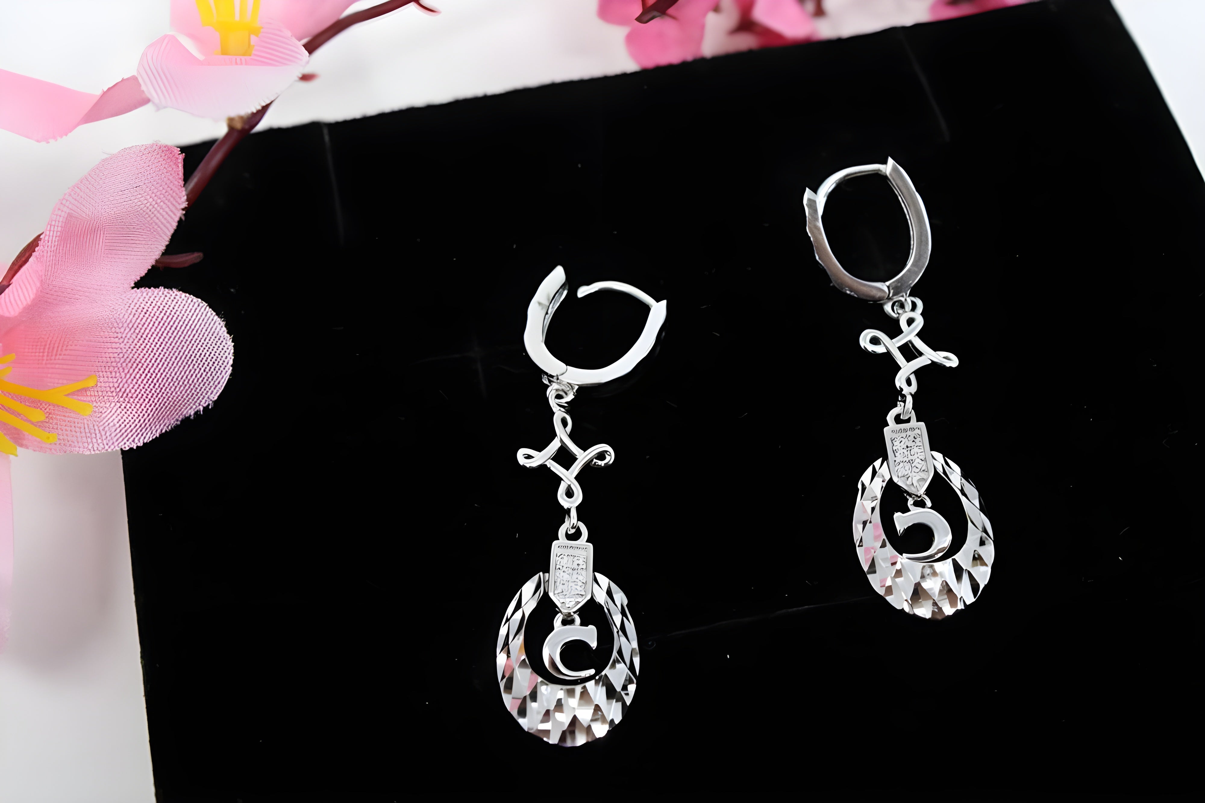 Artisan Glint Sterling Silver Salver Earrings