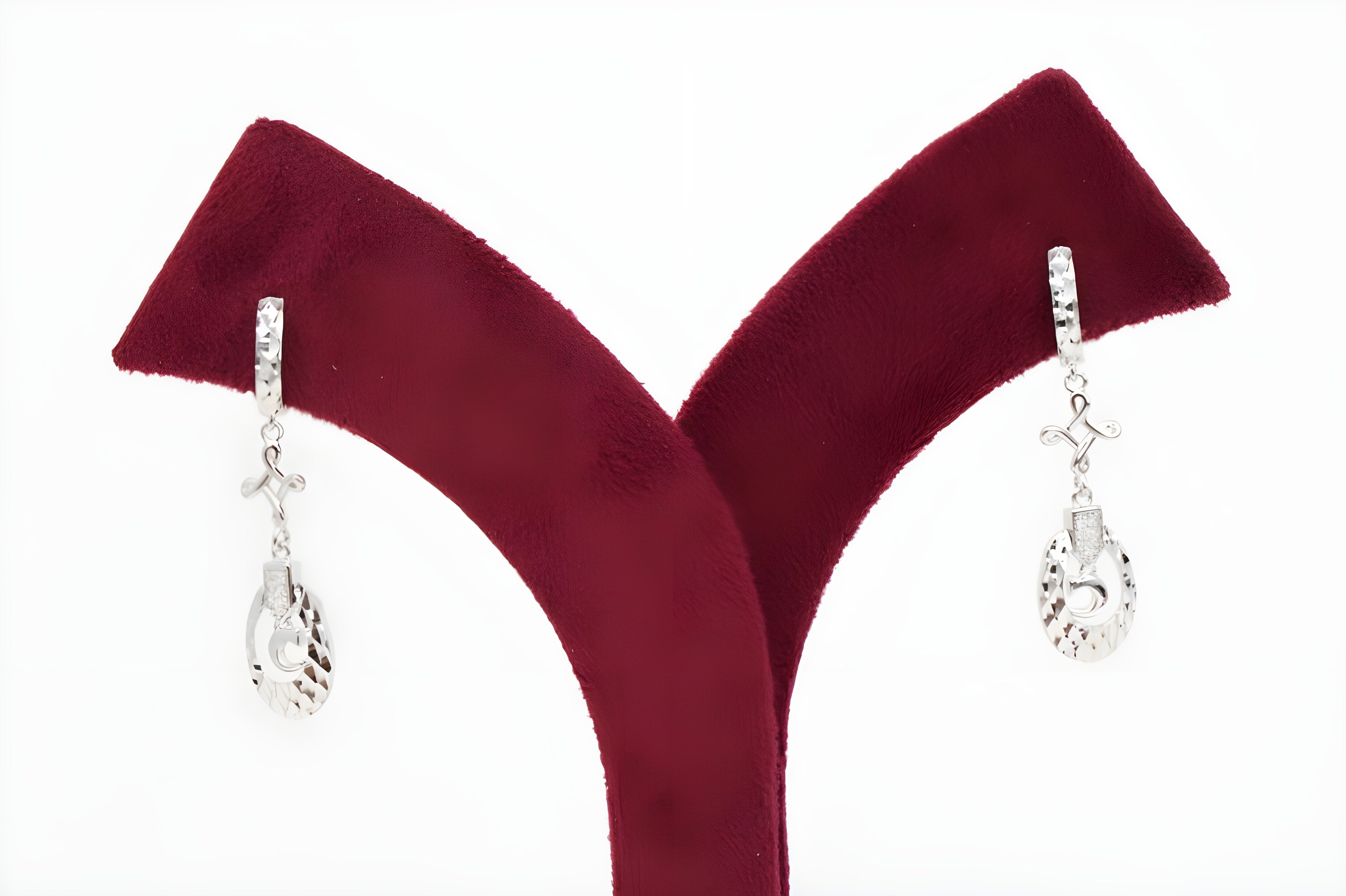 Artisan Glint Sterling Silver Salver Earrings