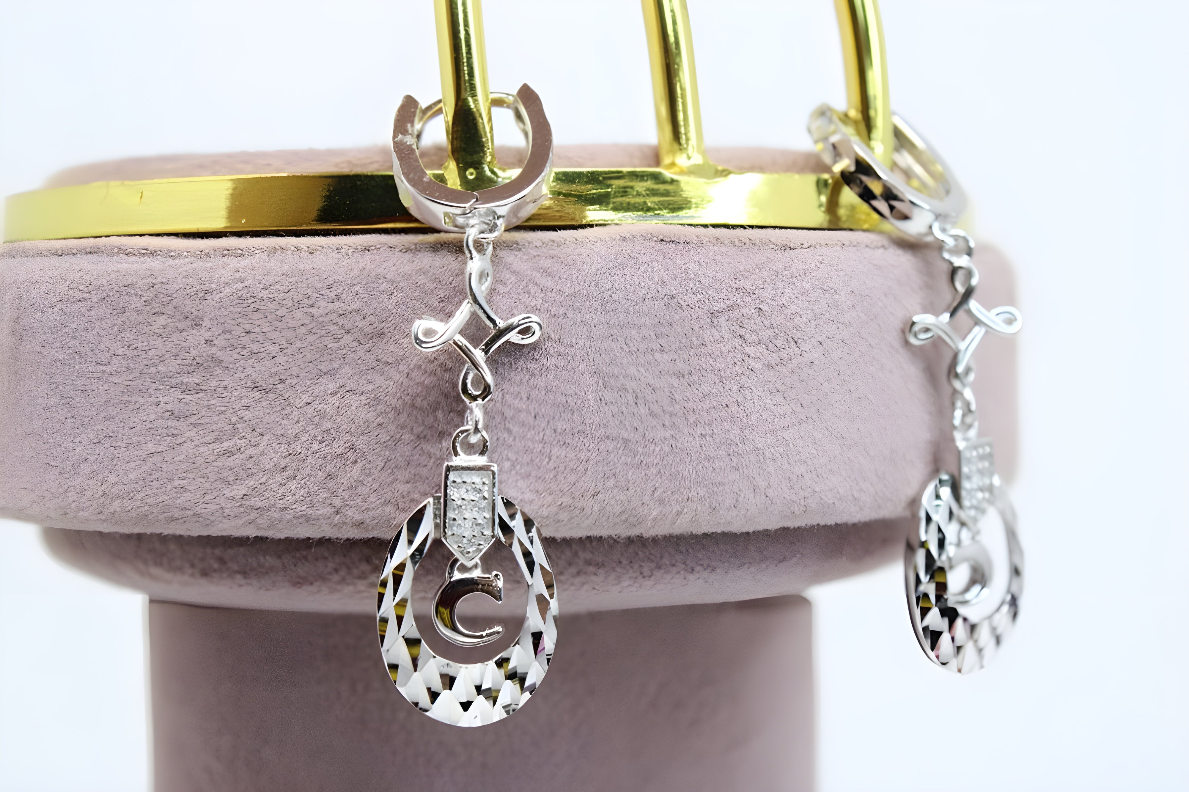 Artisan Glint Sterling Silver Salver Earrings