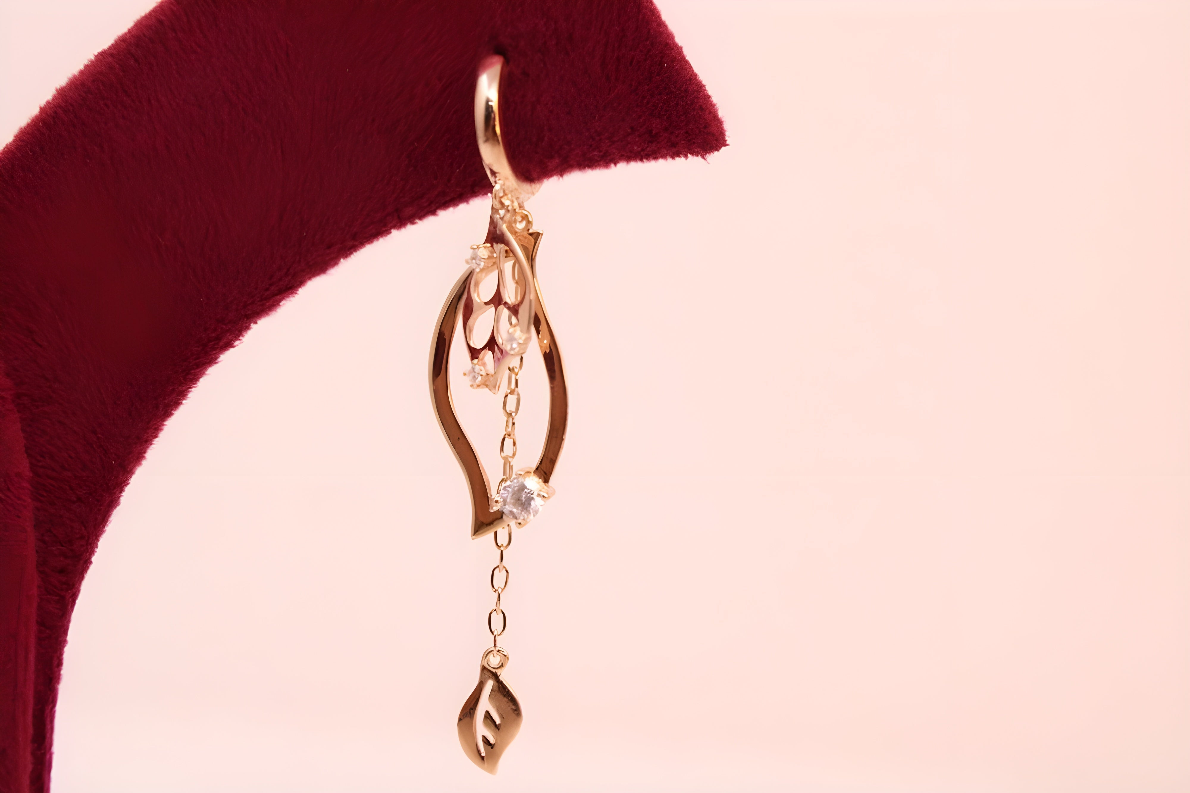 Golden Gleam Sterling Silver Drop Earrings