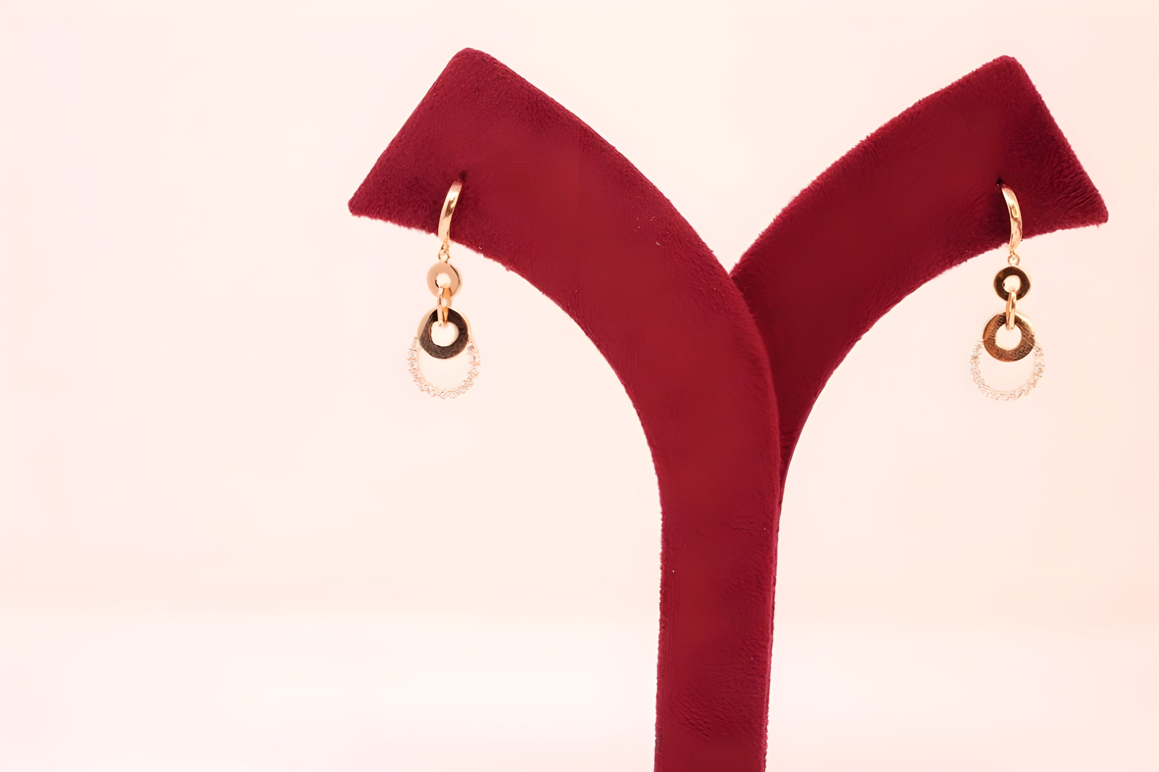 Golden Elegance VeeLux Premium Crystal Sterling Silver Classic Earrings