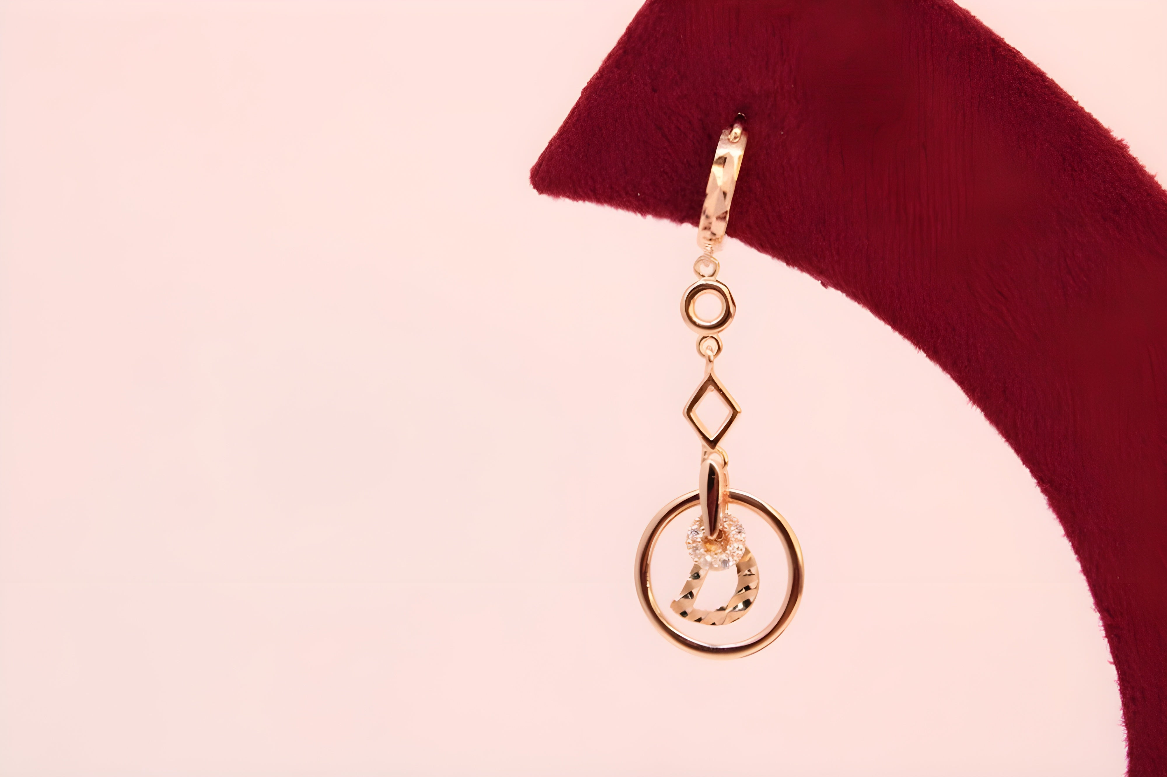 Copper Gold Elegance 92.5 Sterling Silver VeeLux Premium Earrings