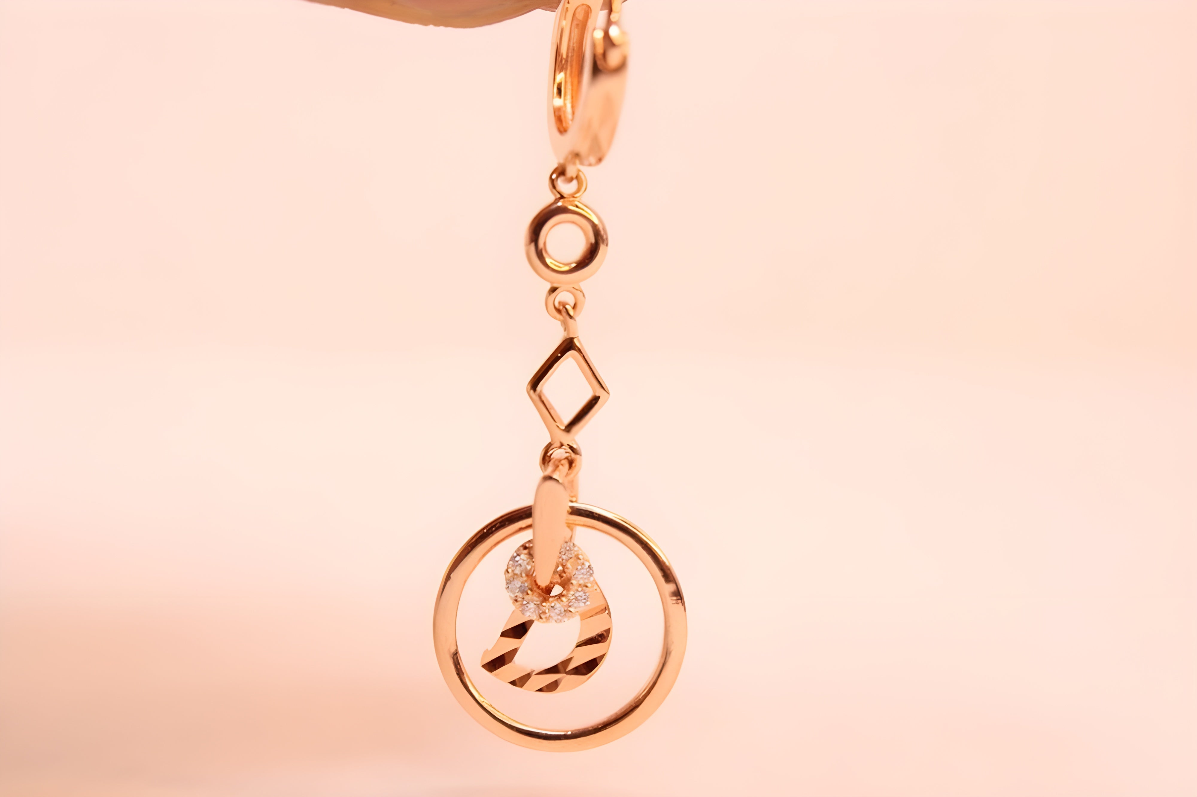 Copper Gold Elegance 92.5 Sterling Silver VeeLux Premium Earrings