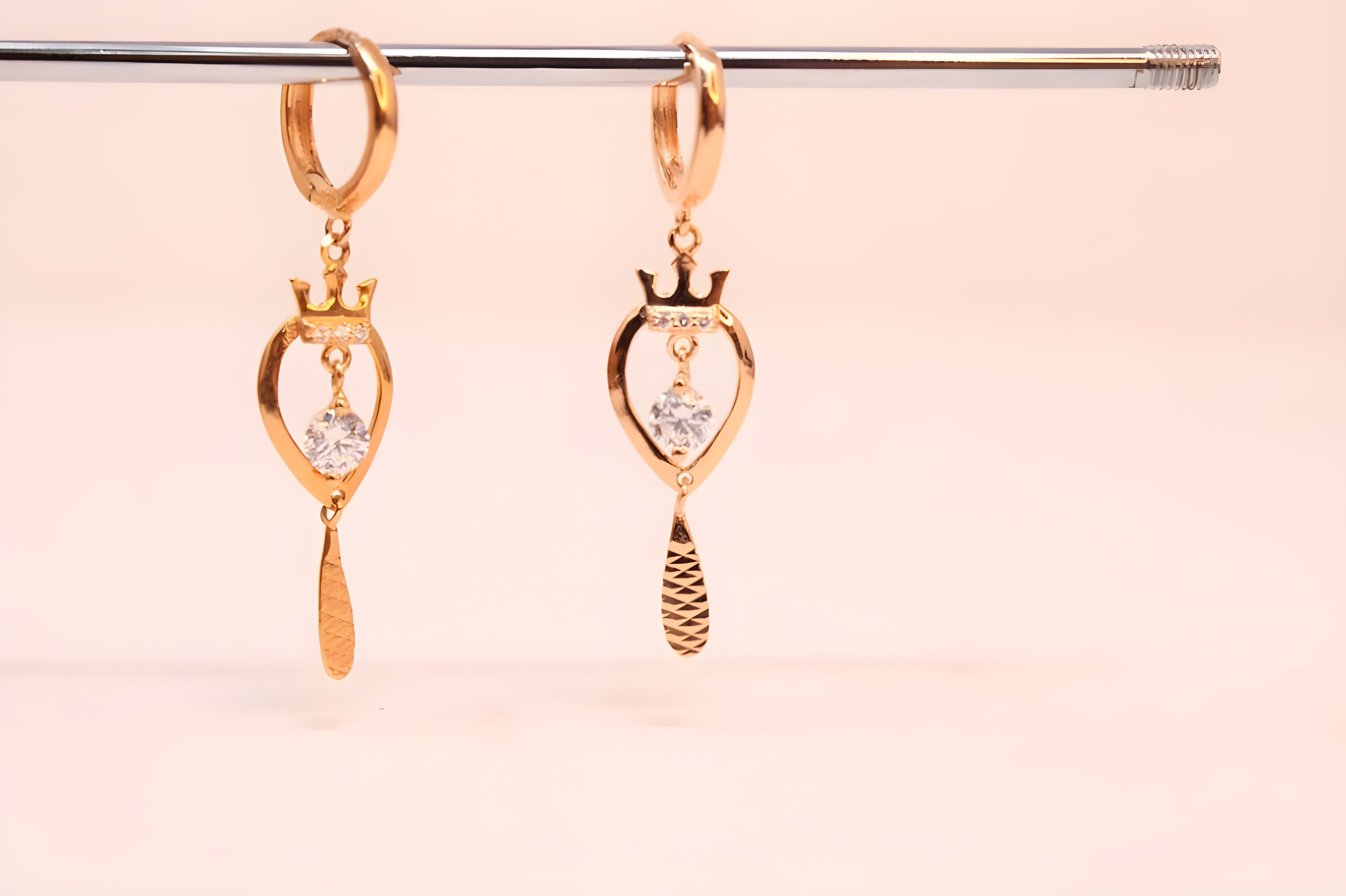 Copper Glow VeeLux Premium Crystal Sterling Silver Earrings