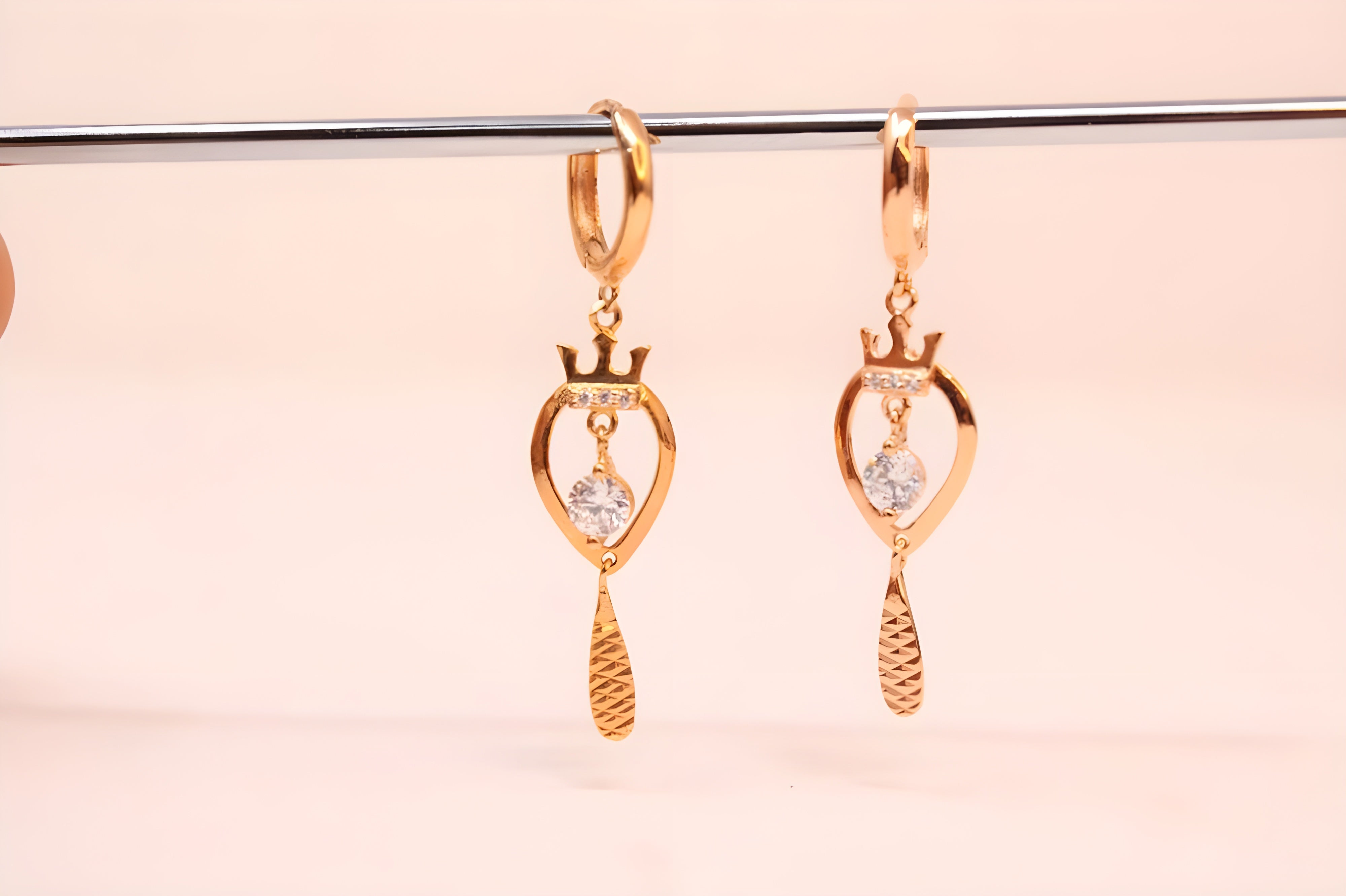 Copper Glow VeeLux Premium Crystal Sterling Silver Earrings