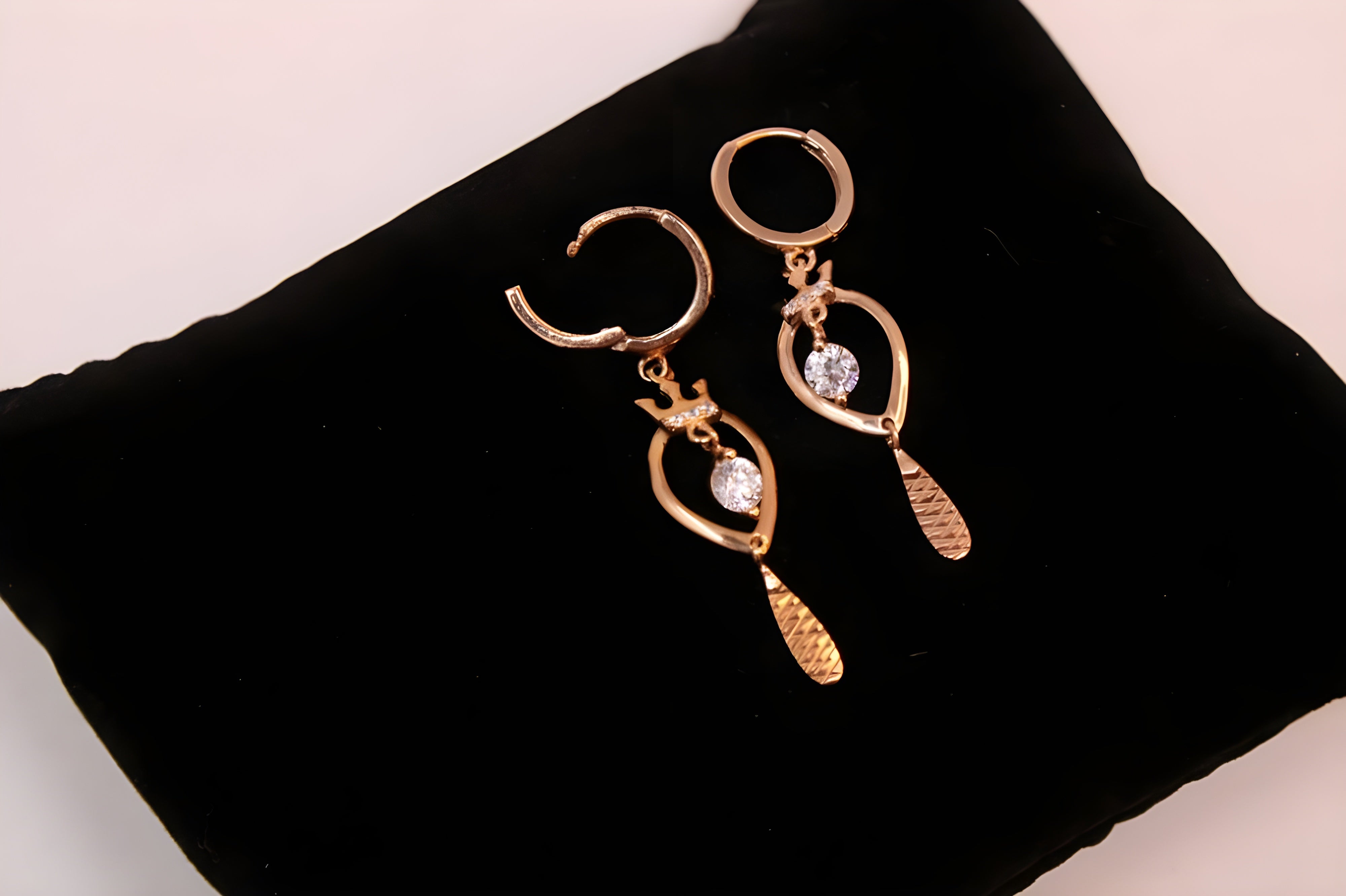 Copper Glow VeeLux Premium Crystal Sterling Silver Earrings