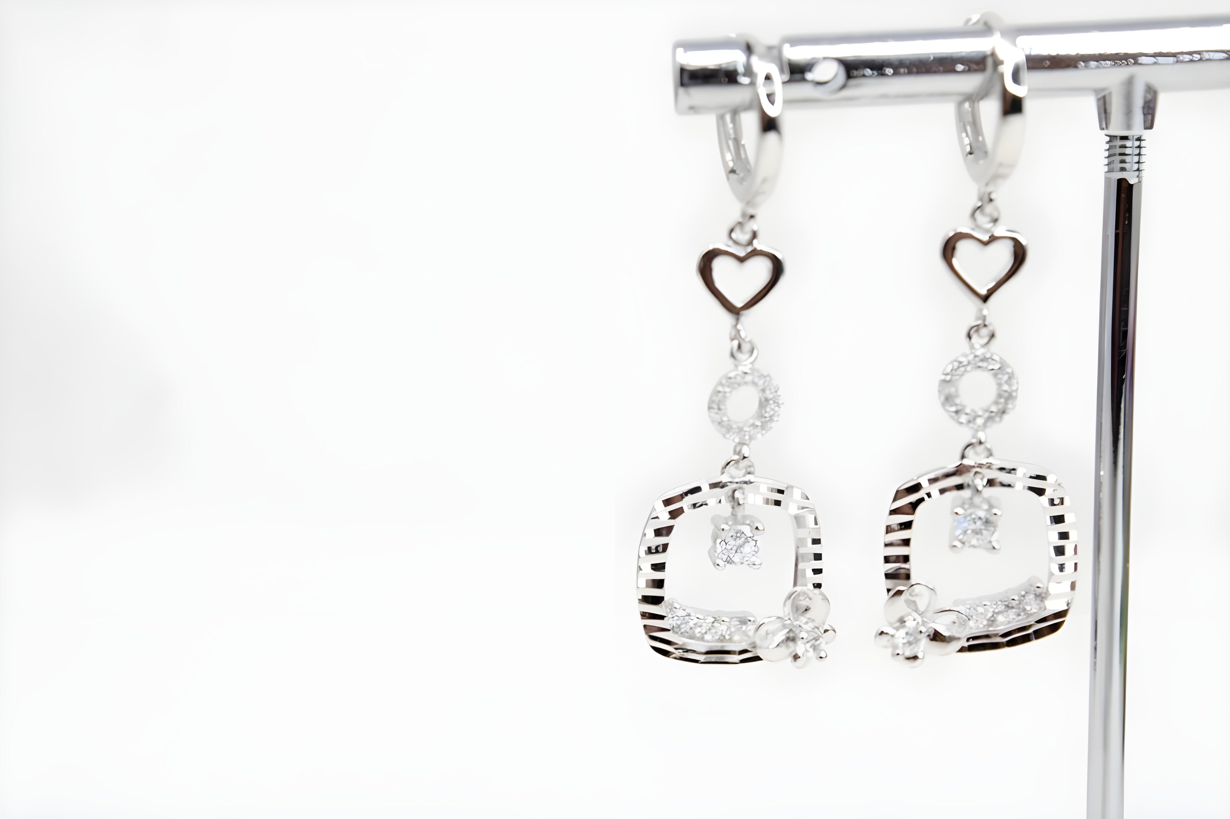 Starlit Sterling Silver VeeLux Premium Crystal Earrings