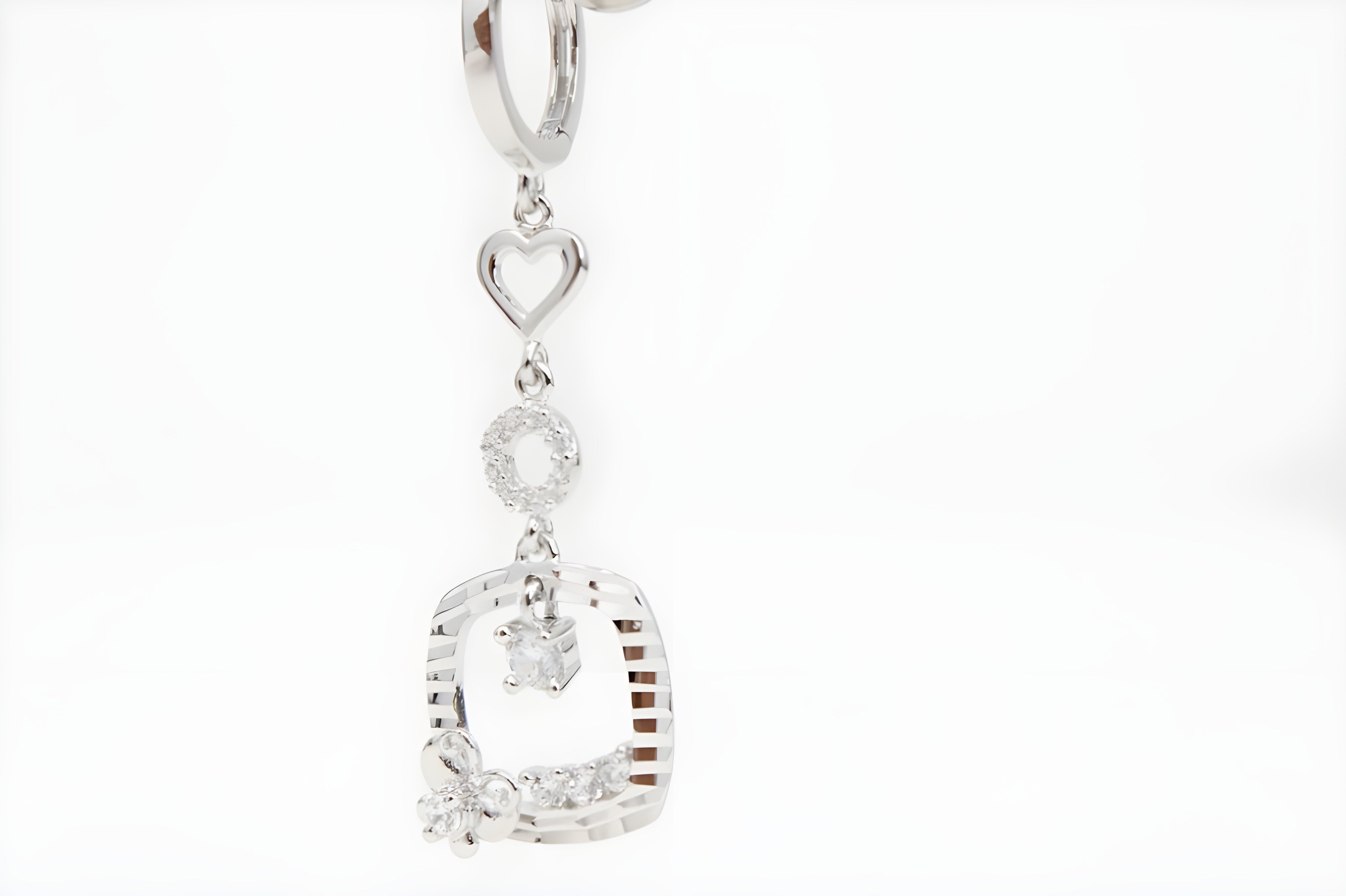 Starlit Sterling Silver VeeLux Premium Crystal Earrings