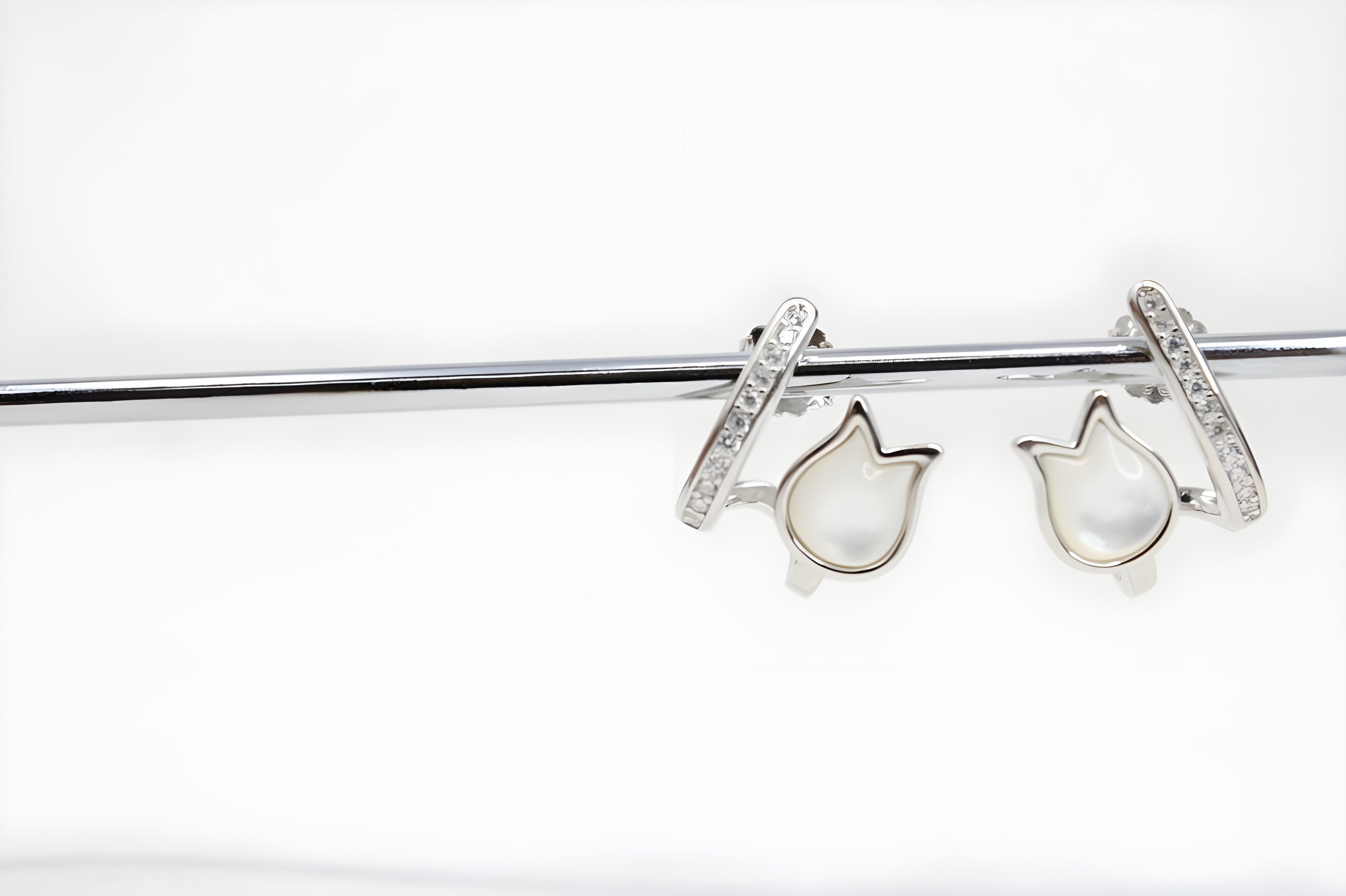 Silver Serenity Lotus Earrings