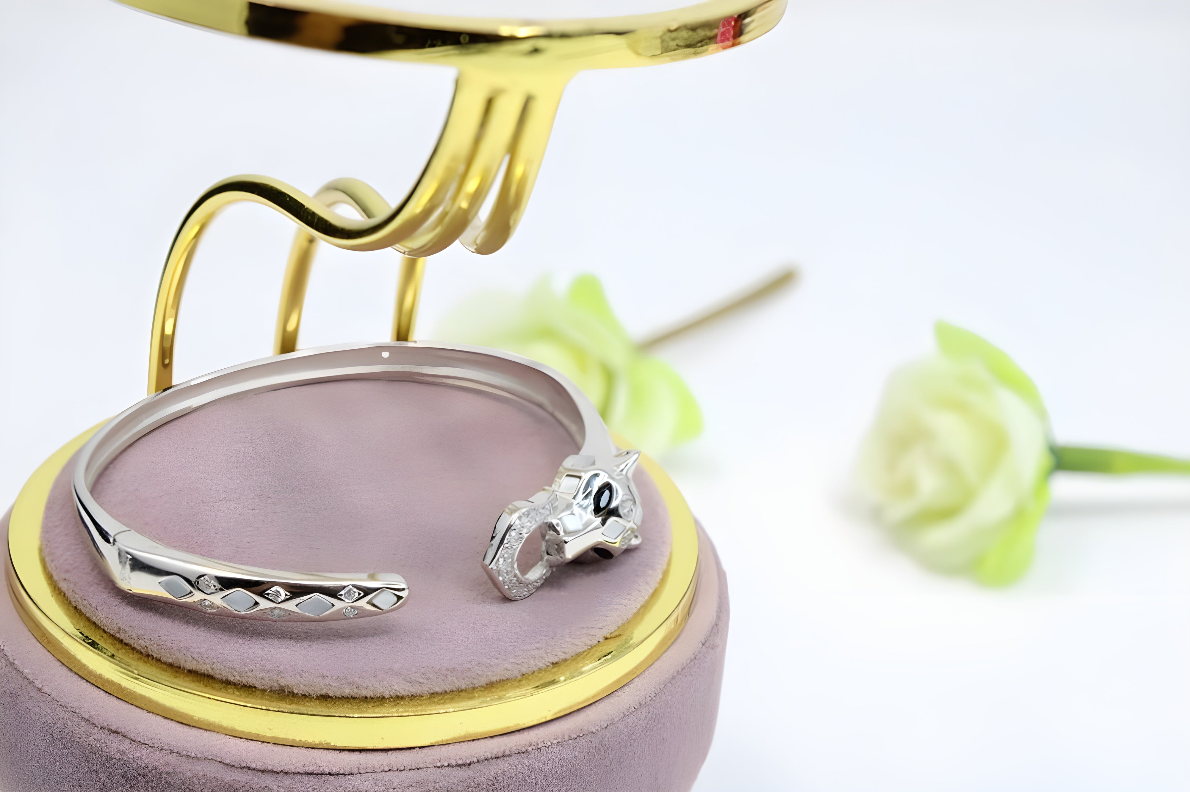Sterling Serpent VeeLux Premium Crystal Bracelet