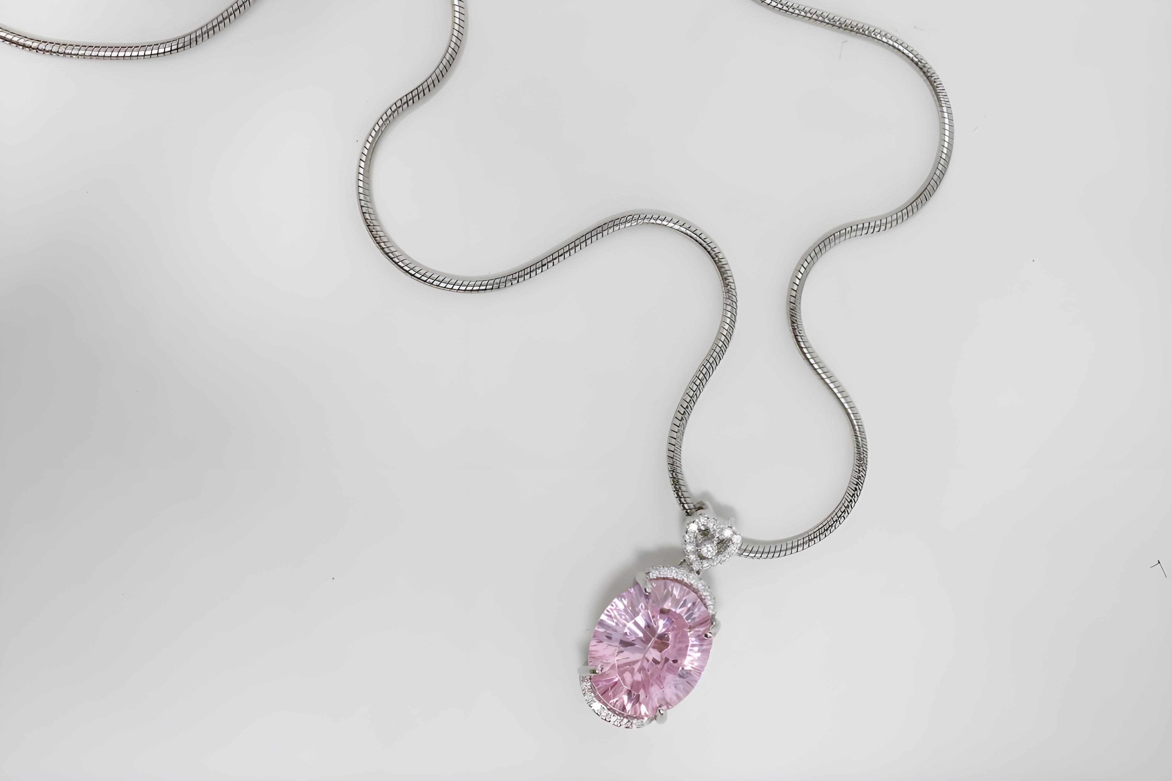 Blush Heart Halo Pendant by VeeLux