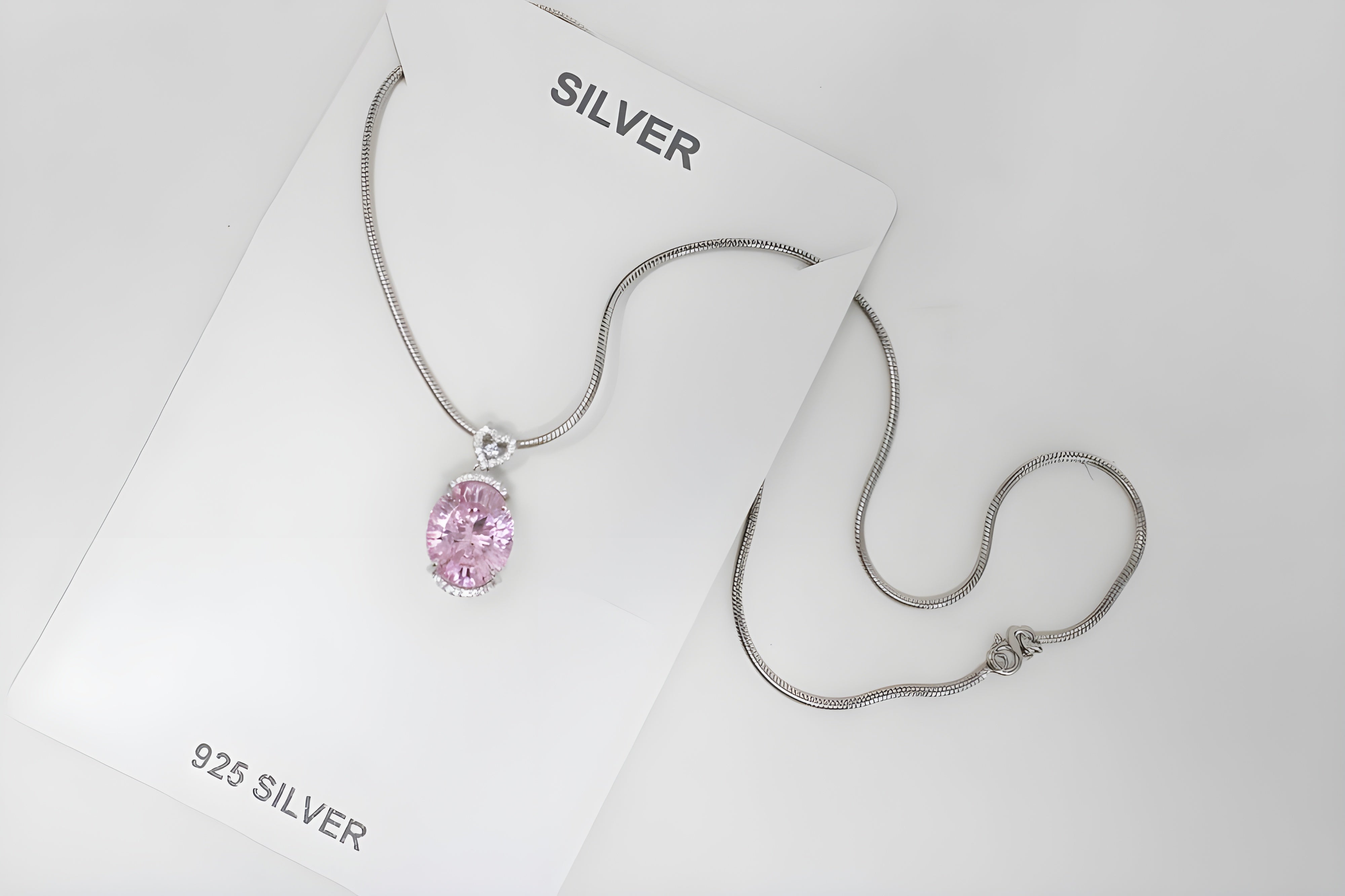 Blush Heart Halo Pendant by VeeLux