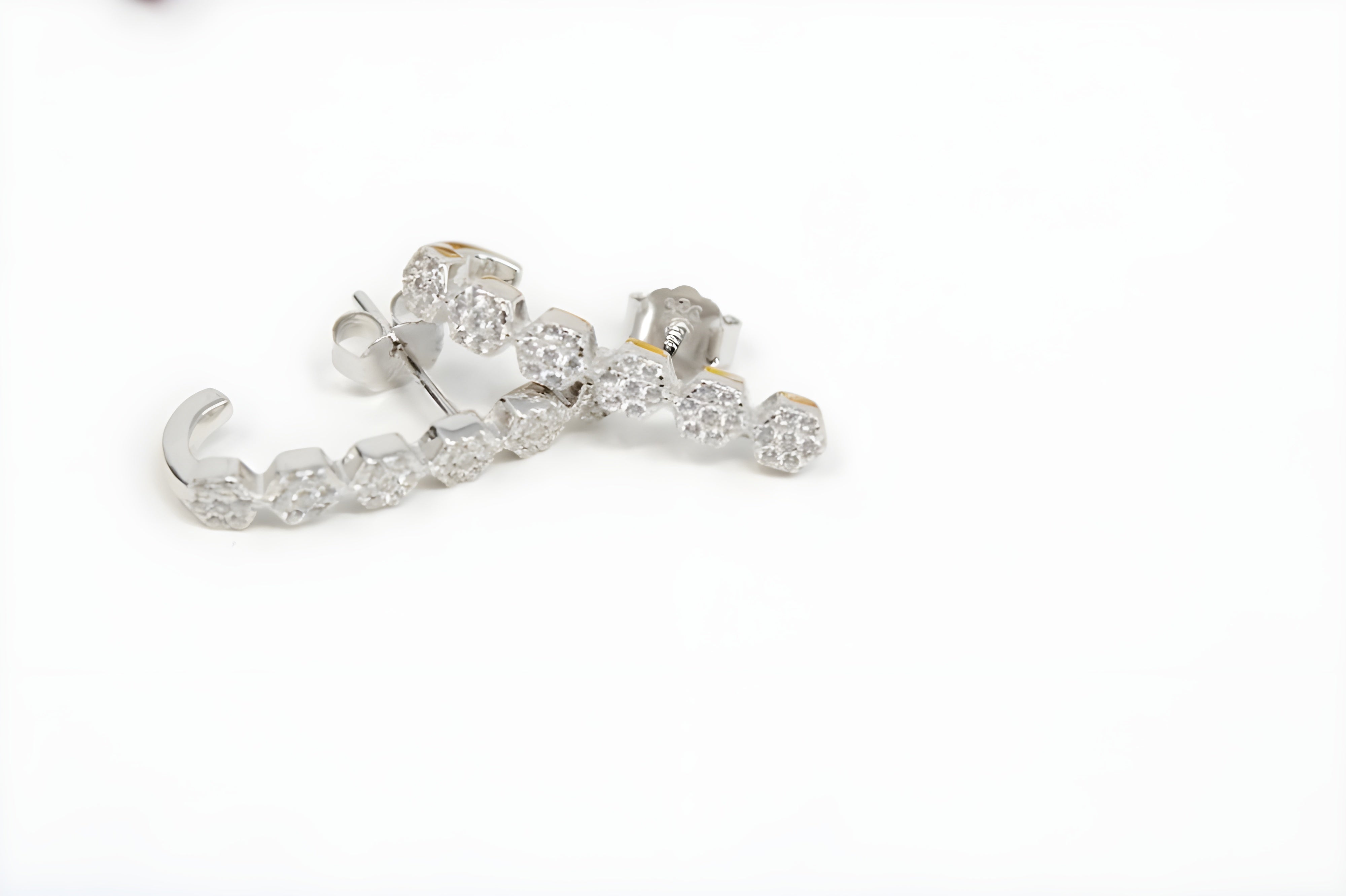 Sterling Silver VeeLux Premium Crystal Enchanted Elegance Earrings