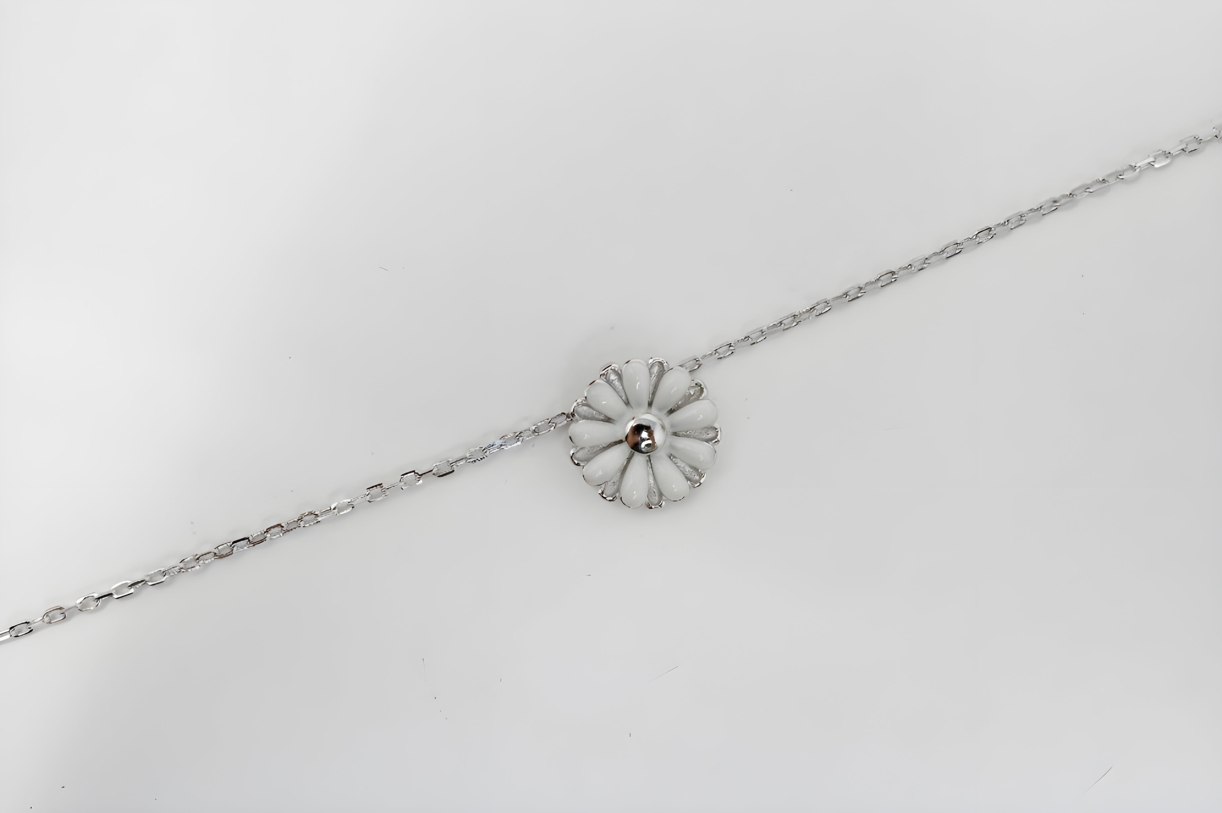 Serenity Wave Circle Pendant in Sterling Silver