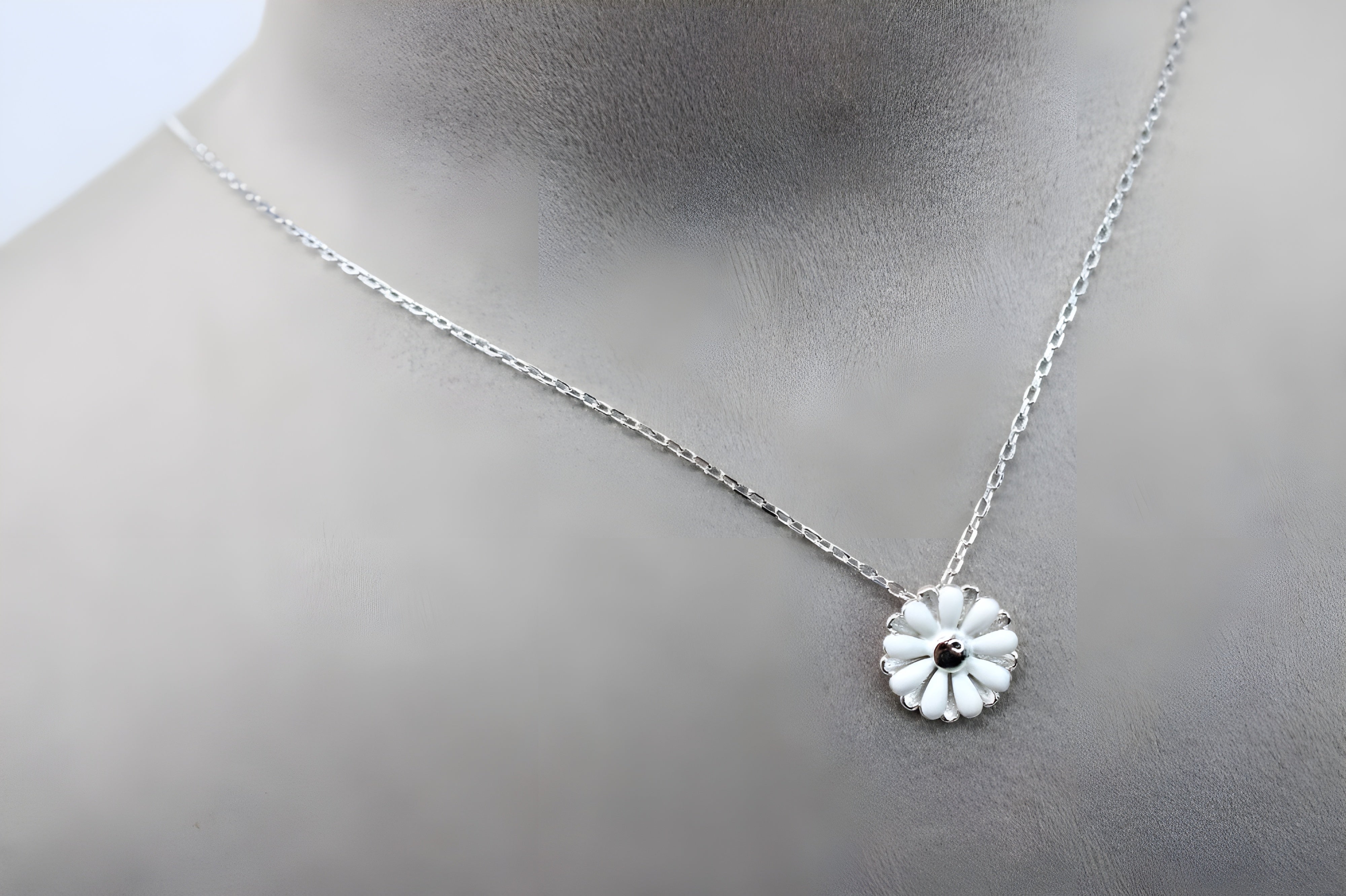 Serenity Wave Circle Pendant in Sterling Silver