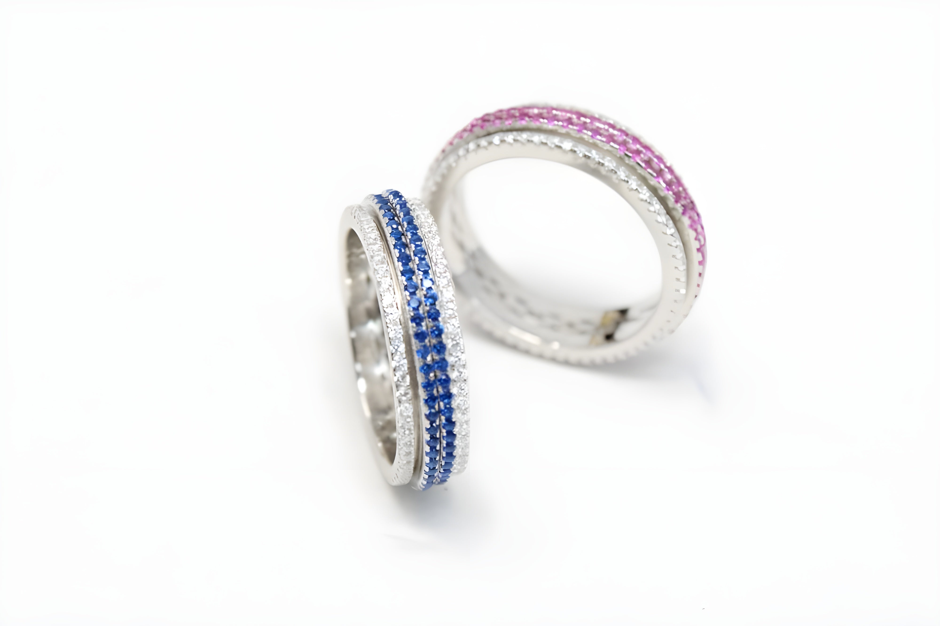 Radiant Lines Sterling Silver VeeLux Premium Crystal Center Ring