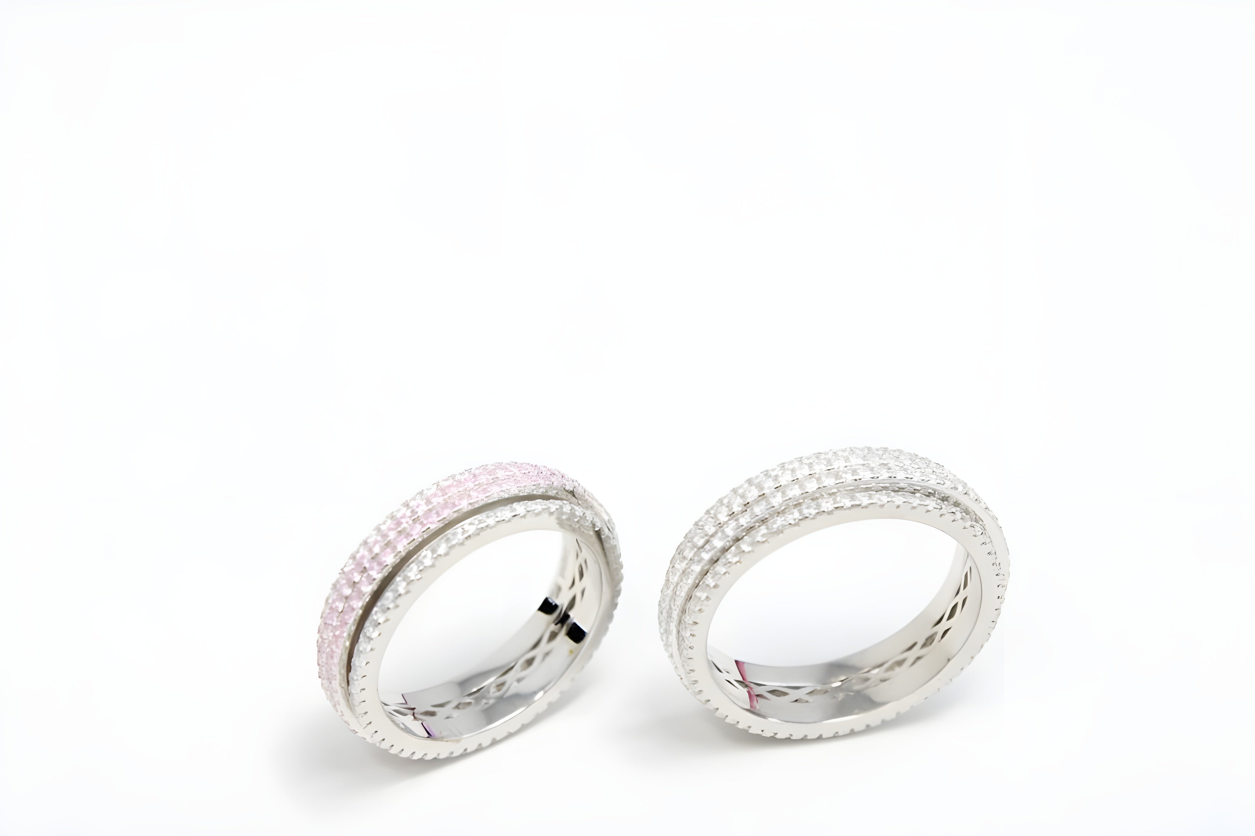 Radiant Lines Sterling Silver VeeLux Premium Crystal Center Ring