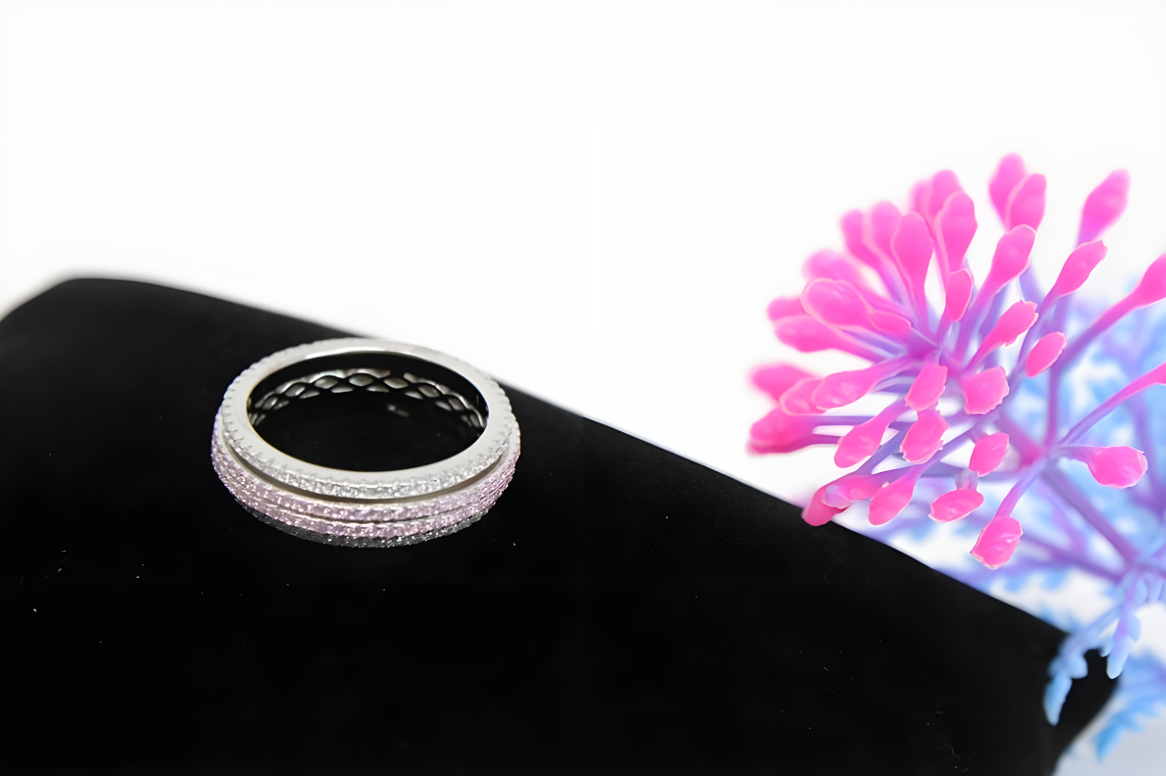 Radiant Lines Sterling Silver VeeLux Premium Crystal Center Ring