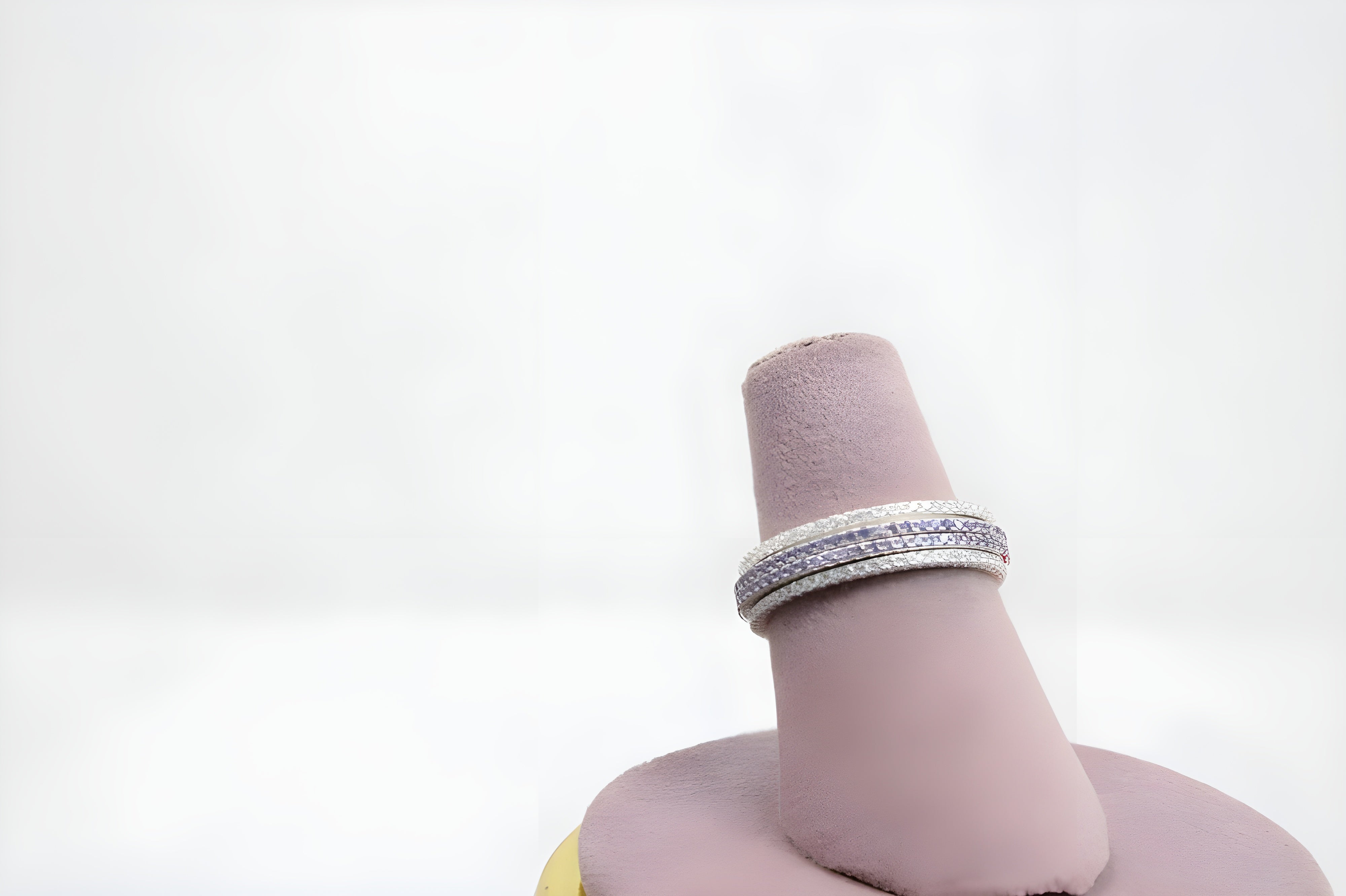 Radiant Lines Sterling Silver VeeLux Premium Crystal Center Ring