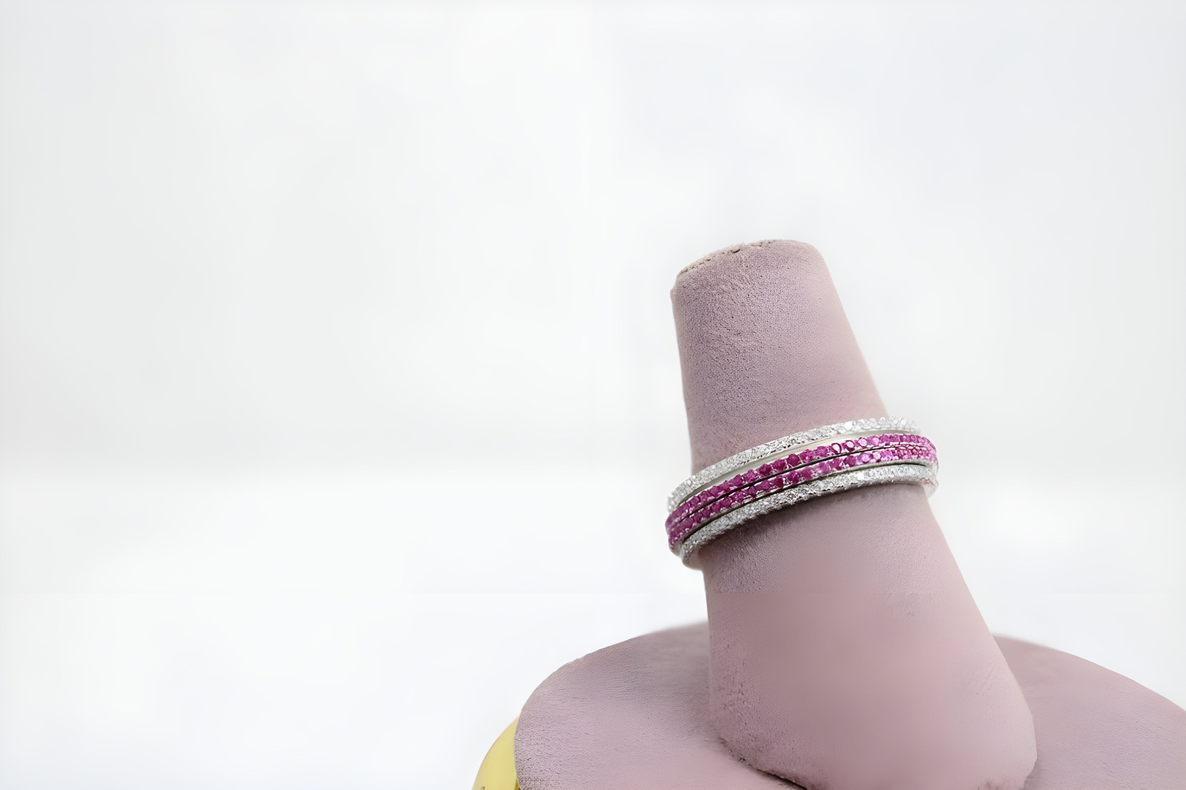 Radiant Lines Sterling Silver VeeLux Premium Crystal Center Ring