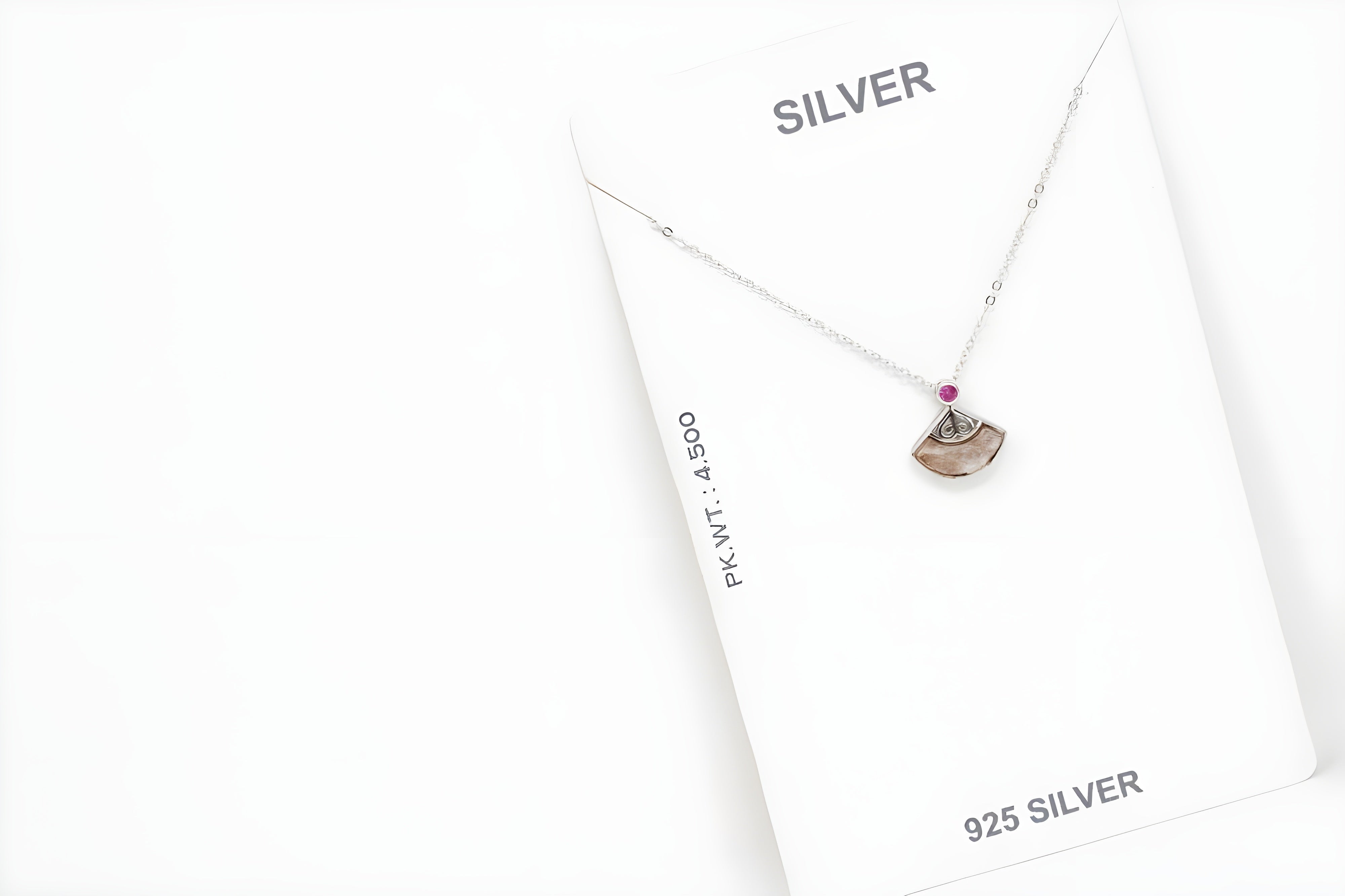 Charming Vintage-Inspired Fan Pendant in Sterling Silver