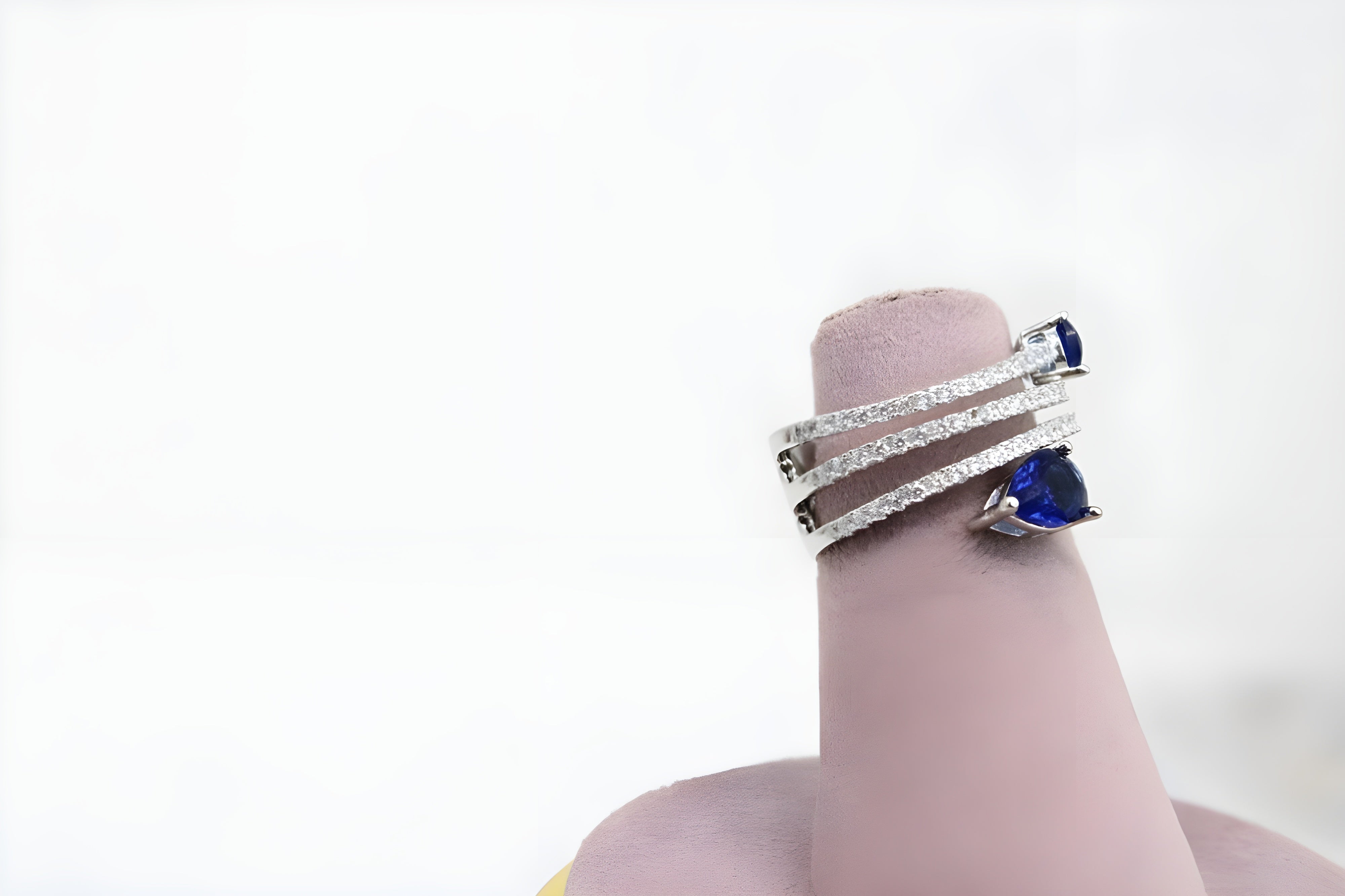 Sterling Silver VeeLux Premium Crystal Dual Glow Ring